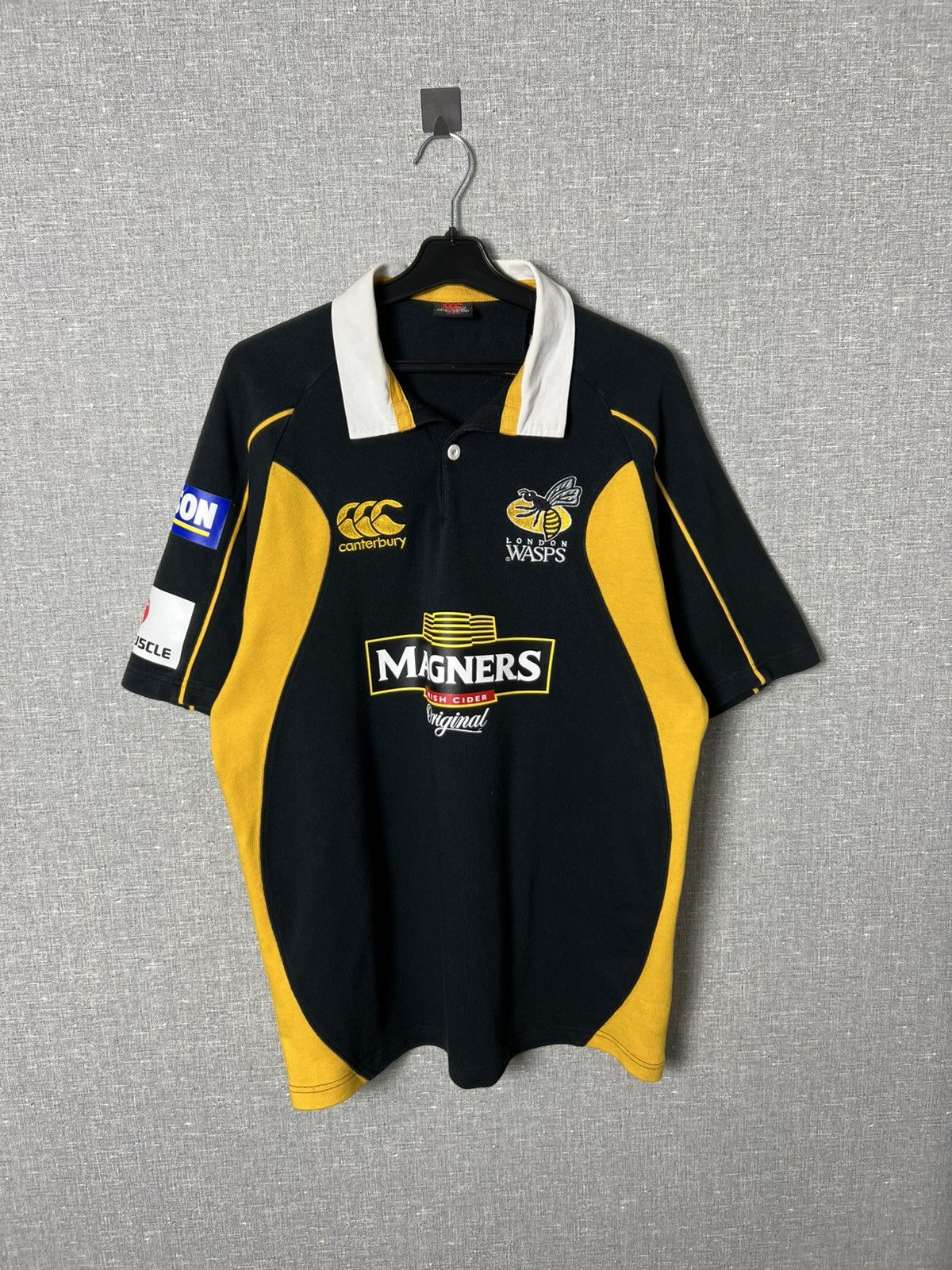 Canterbury of New Zealand Vintage Canterbury Wasps London Rugby Union Jersey Size L Size US L / EU 52-54 / 3 - 1 Thumbnail