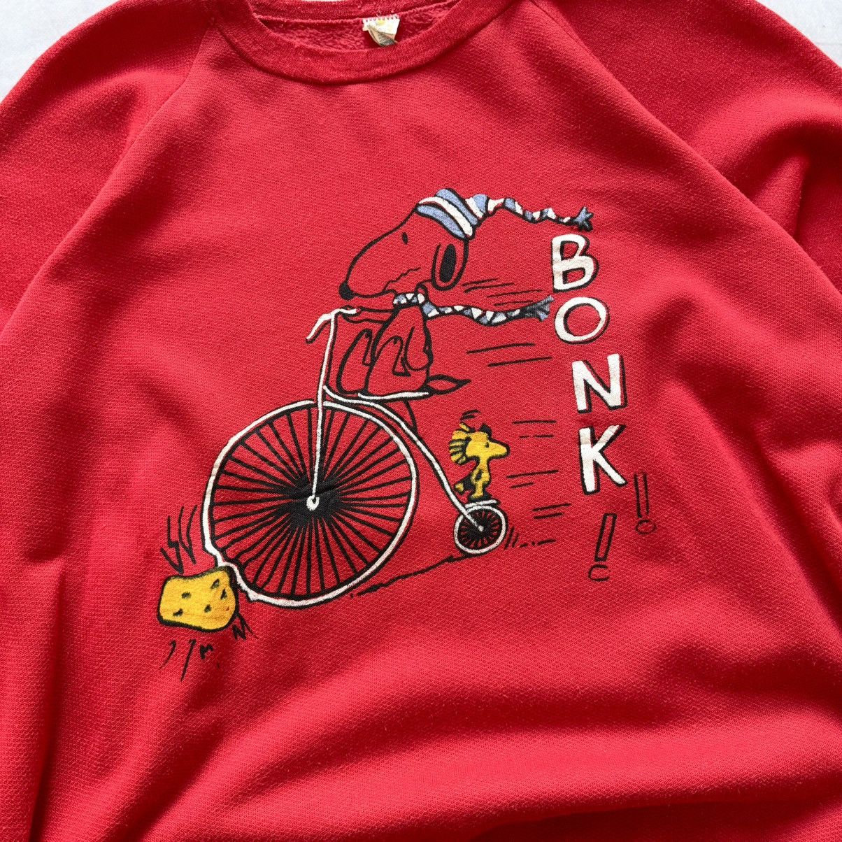 Vintage RARE 70-80s Peanuts Snoopy Bonk Cartoon Movie Sweatshirt Size US XL / EU 56 / 4 - 2 Thumbnail