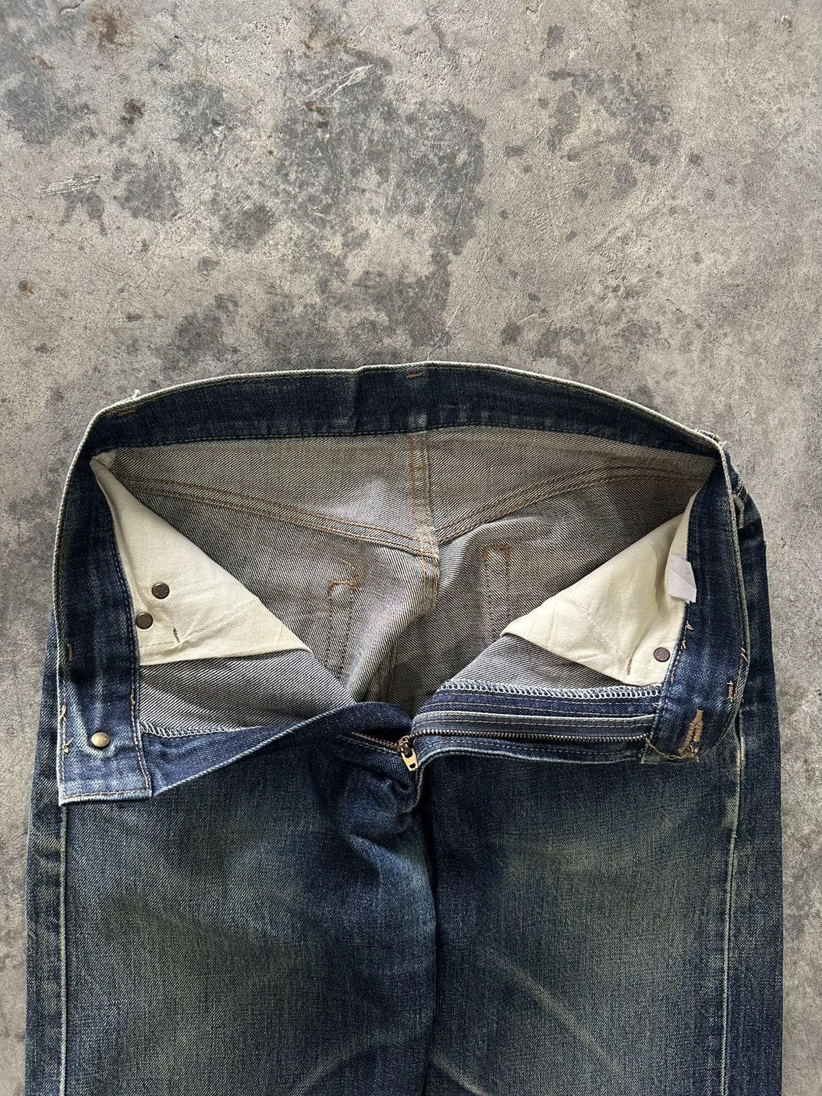 Tornado Mart UCW Distress Mudwash Selvedge Jeans Size US 26 / EU 42 - 3 Thumbnail