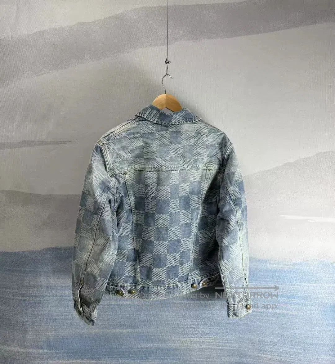 Louis Vuitton louis vuitton checkered denim jacket size 48. Size US L / EU 52-54 / 3 - 3 Thumbnail