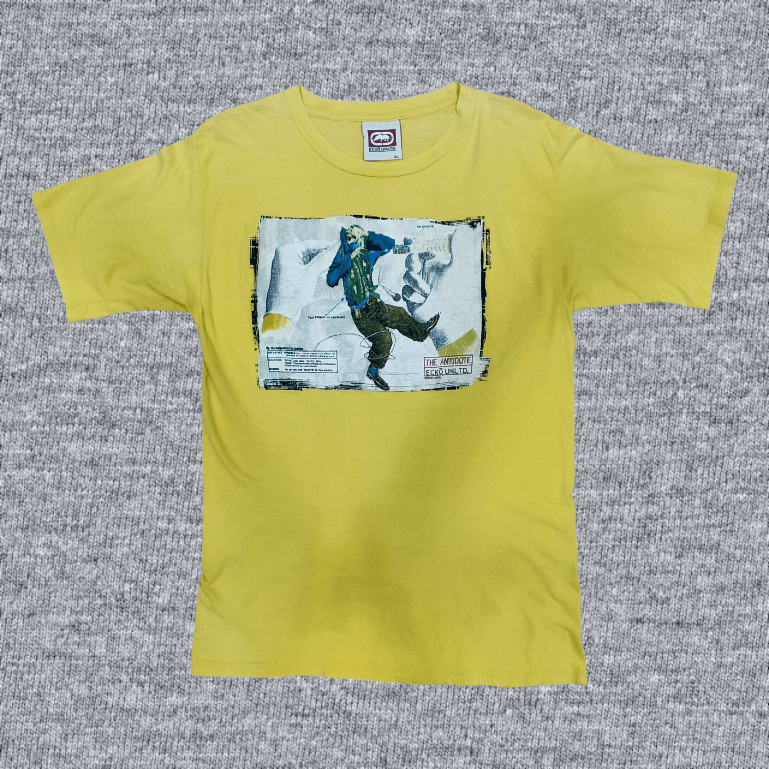 Ecko Unltd. Vintage y2k Ecko Unltd " The Antidote " Photo Tee Size US XL / EU 56 / 4 - 1 Thumbnail