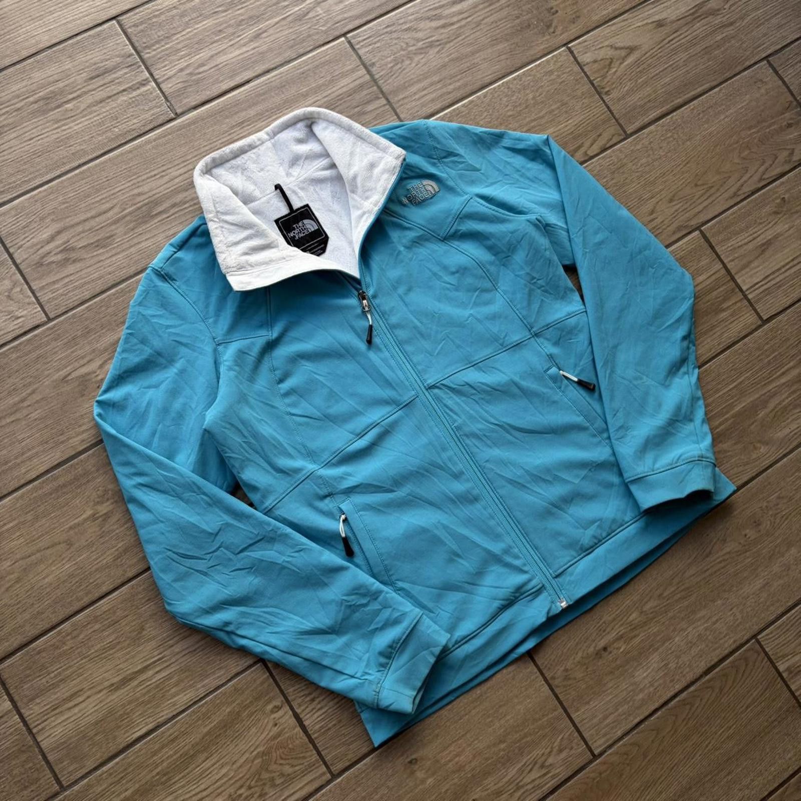 The North Face Y2K Teal The North Face Fleece Lined Zip Up Jacket Size S / US 4 / IT 40 - 2 Thumbnail