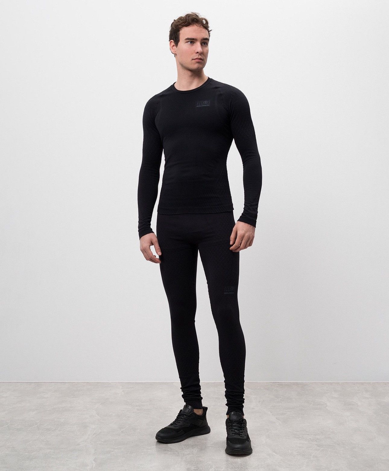 Maison Margiela × Salomon Last Size MM6 Maison Margiela x Salomon Black Logo Leggings Size US 32 / EU 48 - 4 Thumbnail