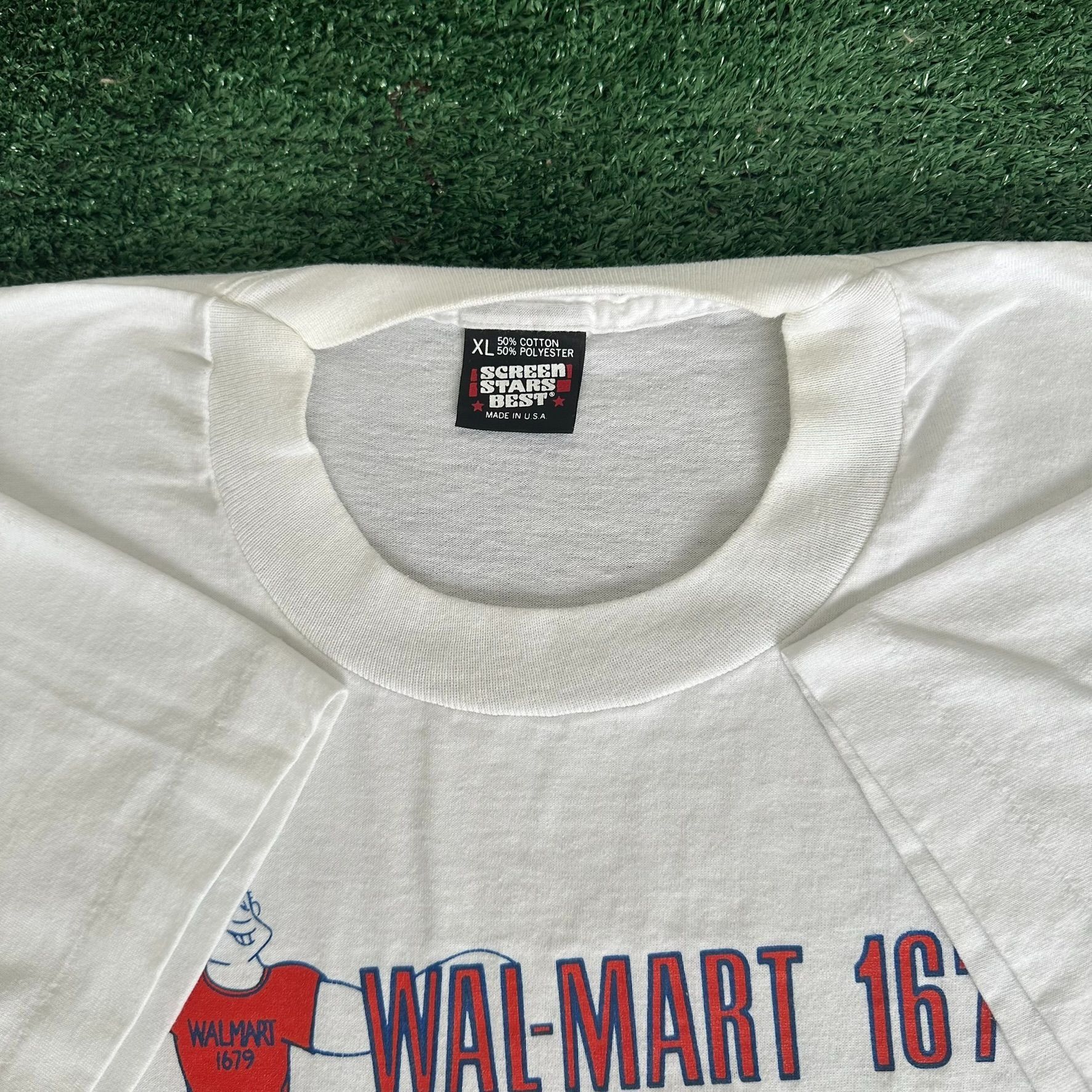Vintage Vintage 90s Walmart 1679 T-Shirt Single Stitch Employee Prom Size US XL / EU 56 / 4 - 3 Thumbnail