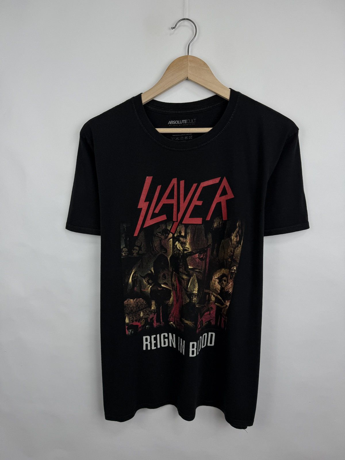 Slayer 🇺🇸 Vintage Y2K Slayer Reign in Blood Thrash Metal T-Shirt Size US L / EU 52-54 / 3 - 3 Thumbnail