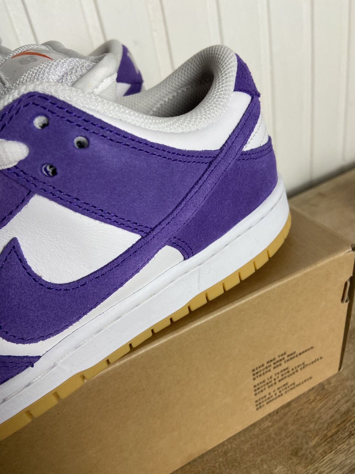 Nike Used Nike Sb Dunk Low Pro Iso Orange Label Purple Size 9US Size US 9 / EU 42 - 16 Thumbnail