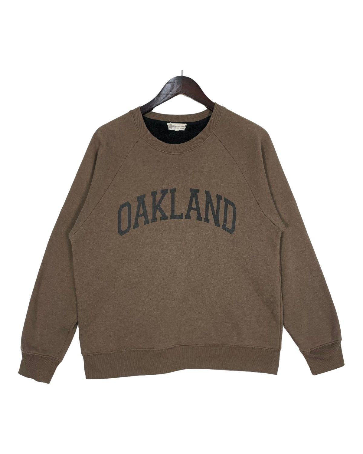 image of Vintage Sweatshirt Natural Story Oakland Sweatshirt Japan in Coco Brown, Men's (Size Small)