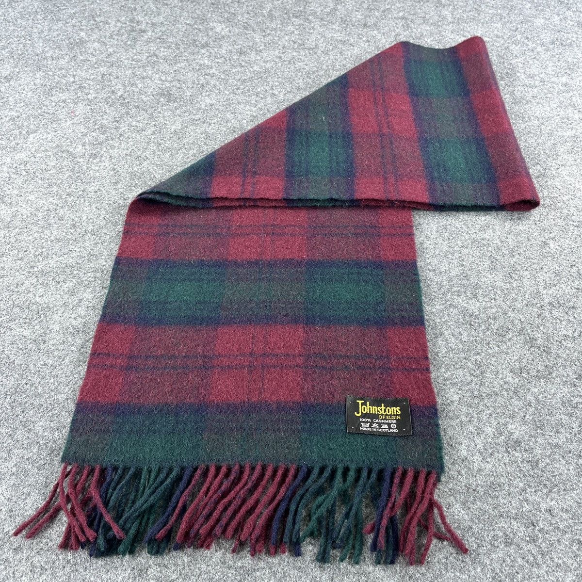 Johnstons Of Elgin × Vintage Johnstons Of Elgin Scarf / Muffler / Neckwear T1240 Size ONE SIZE - 2 Thumbnail