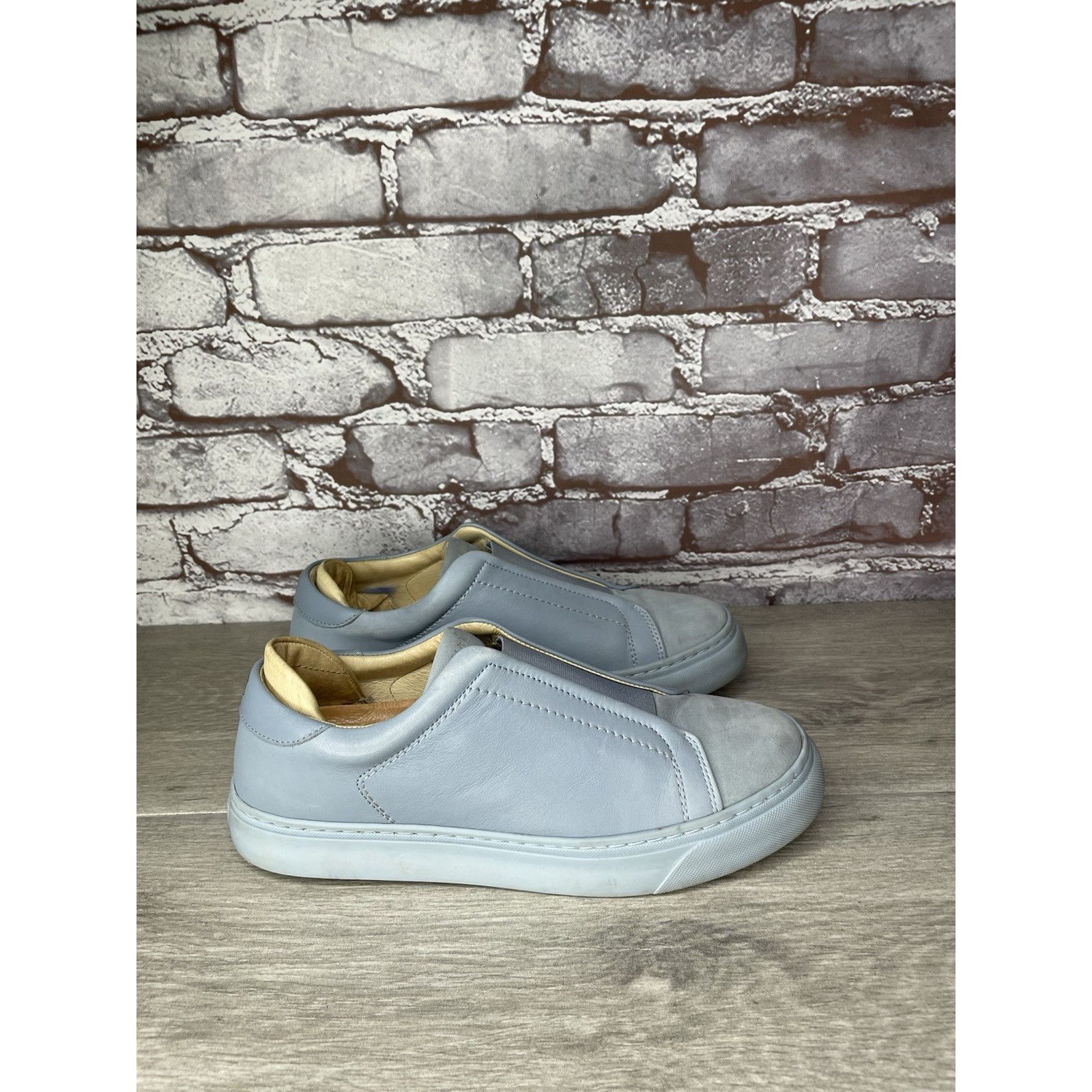 ALBA Alma Mater Blue Leather Slip On Casual Sneakers Shoes Women’ Size US 6.5 / IT 36.5 - 14 Thumbnail