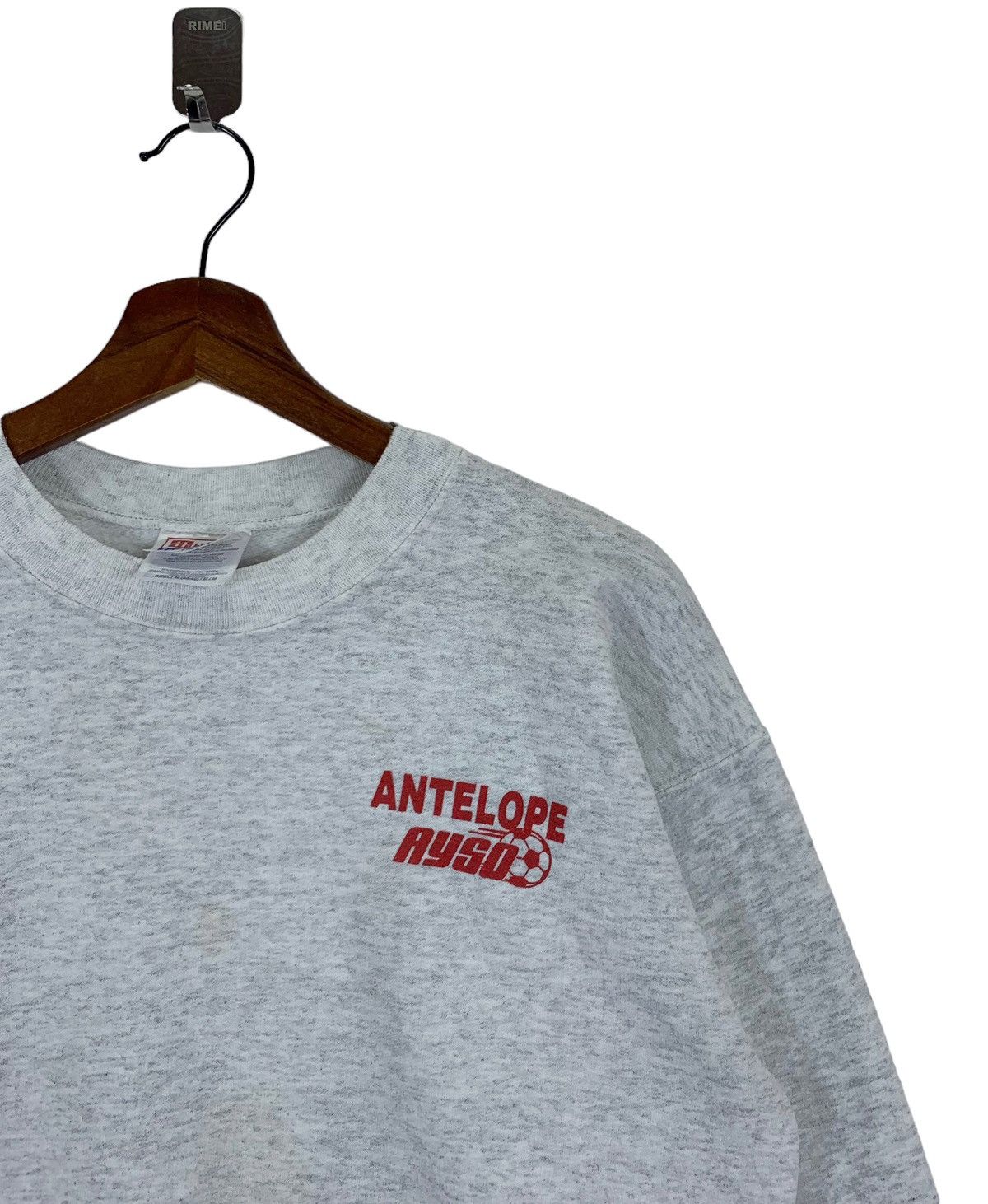 🔥🔥VINTAGE ANTELOPE AYSO PLAYSOCCER PULLOVER CREWNECK