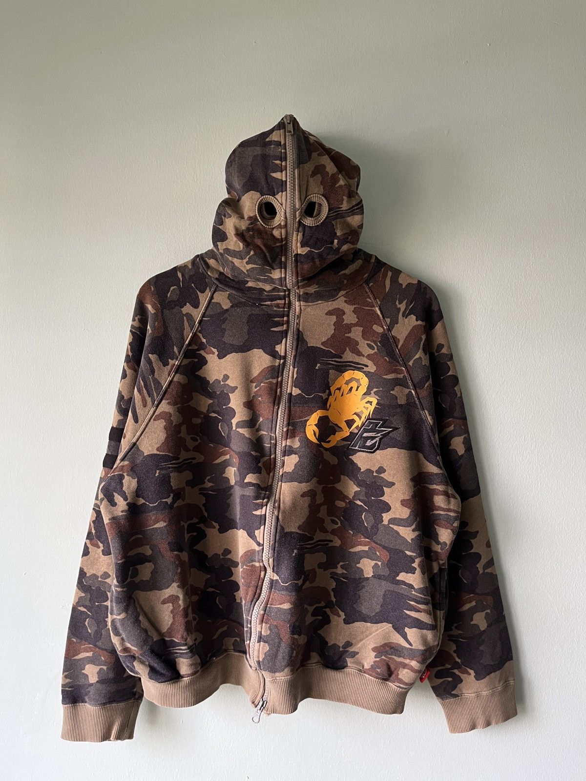 Japanese Brand Punk Drunker Camo Hoodie Size US M / EU 48-50 / 2 - 12 Thumbnail