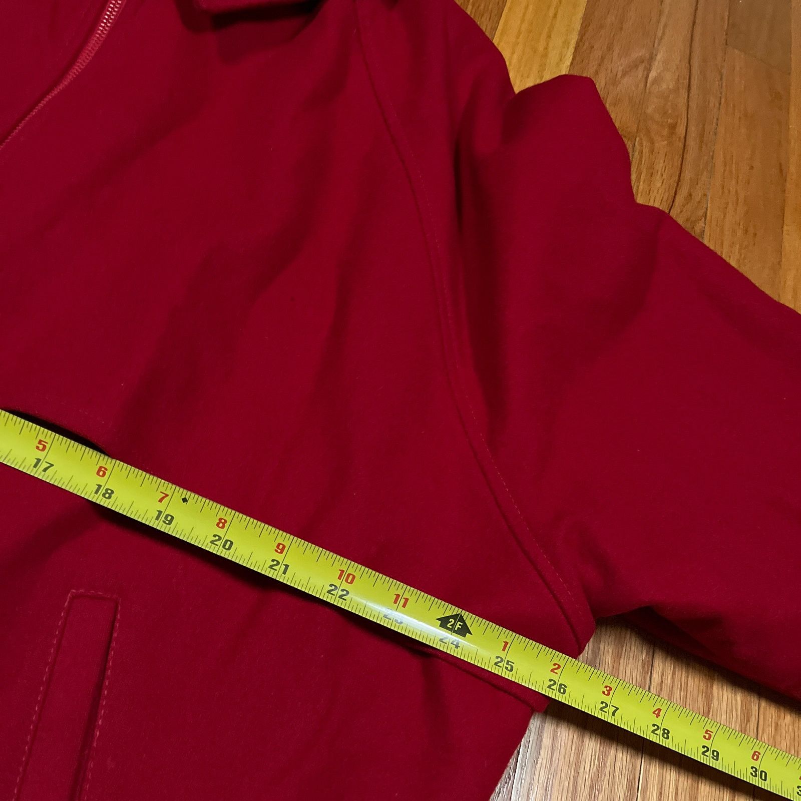 Pendleton VTG Pendleton Wool Sz XL Red Bomber Jacket USA Made Talon Size US XL / EU 56 / 4 - 7 Thumbnail