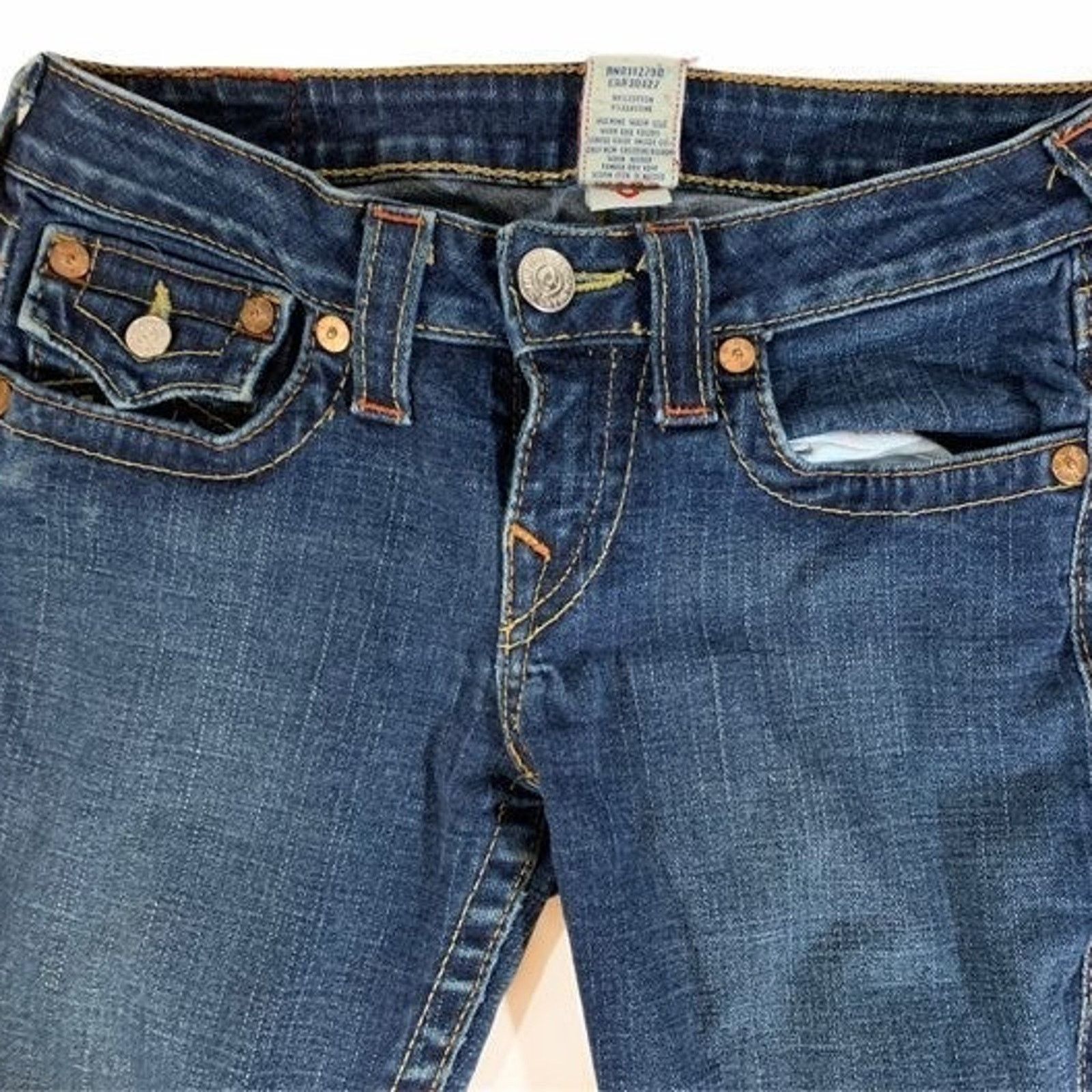 True Religion True Religion Jeans Women's 27 Low Rise Skinny Straight Leg Size 30" / US 8 / IT 44 - 4 Thumbnail