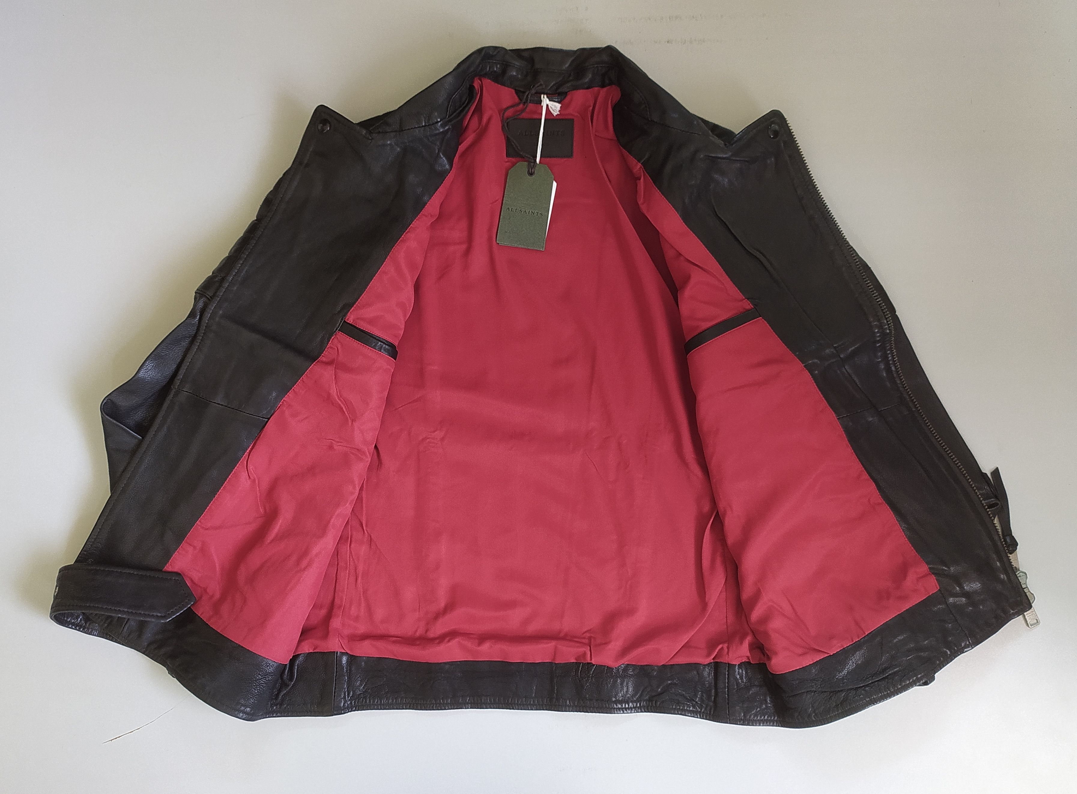 Allsaints ALLSAINTS Bolt Biker Leather Jacket Free Shipping FTP/9023 Size US L / EU 52-54 / 3 - 4 Thumbnail