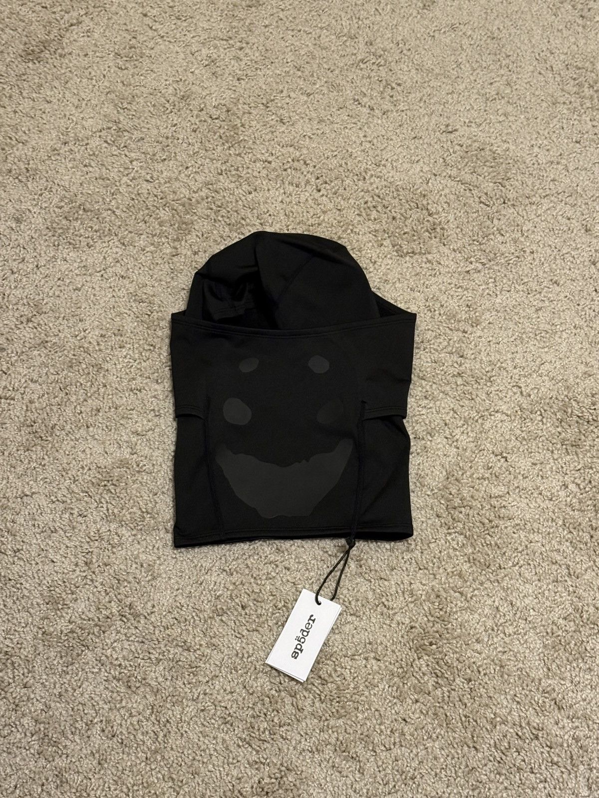 Sp5der × Young Thug OG LOGO V2 SHIESTY MASK - Black / O/S Size ONE SIZE - 1 Thumbnail