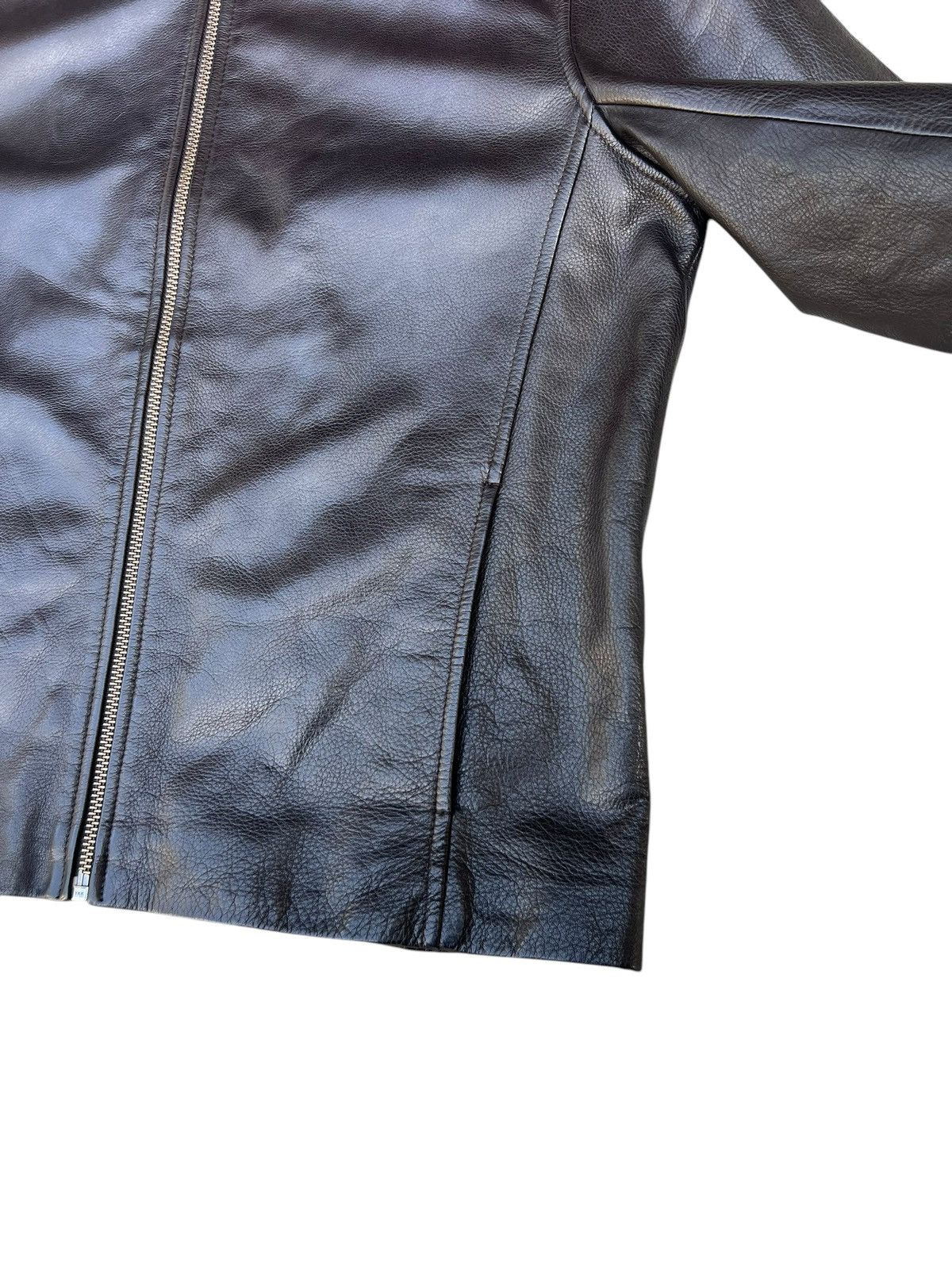 Reiss REISS Knox Cow Leather Jacket Racer Size US XL / EU 56 / 4 - 10 Thumbnail