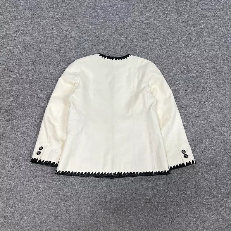 Chanel Chanel Black and White Leather Jacket -2505 Size US S / EU 44-46 / 1 - 2 Thumbnail
