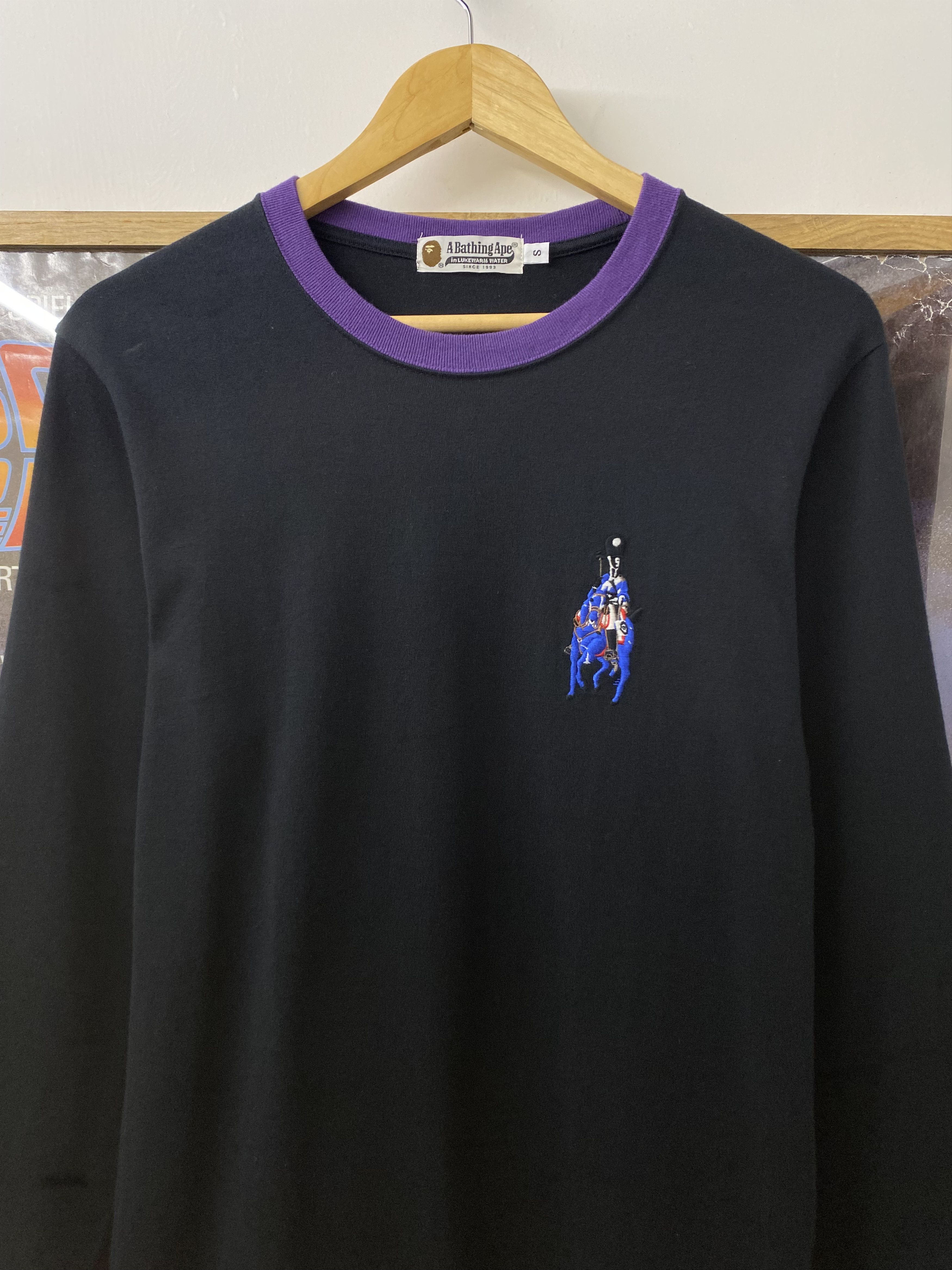 Bape 10s Bape Polo Ralph Lauren Parody Long Sleeve T Shirt Size US S / EU 44-46 / 1 - 6 Thumbnail