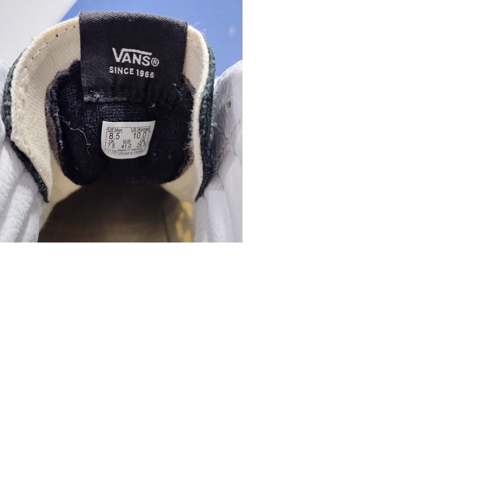 Vans VANS High Top Athletic Sneakers Unisex Size 8.5 Multi Butterfly Printed Round Toe Mens Size US M / EU 48-50 / 2 - 9 Thumbnail