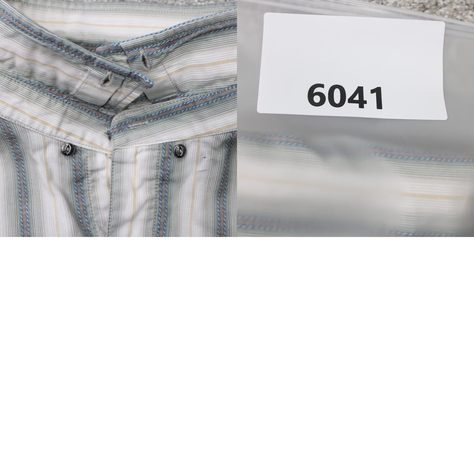 Vintage Kuhl Bohemian Shirt Mens XL Striped 100% Cotton Short Sleeve Beige/Blue Button-Up Cap/Collar Spread Casual Workwear Travel Size US XL / EU 56 / 4 - 10 Thumbnail