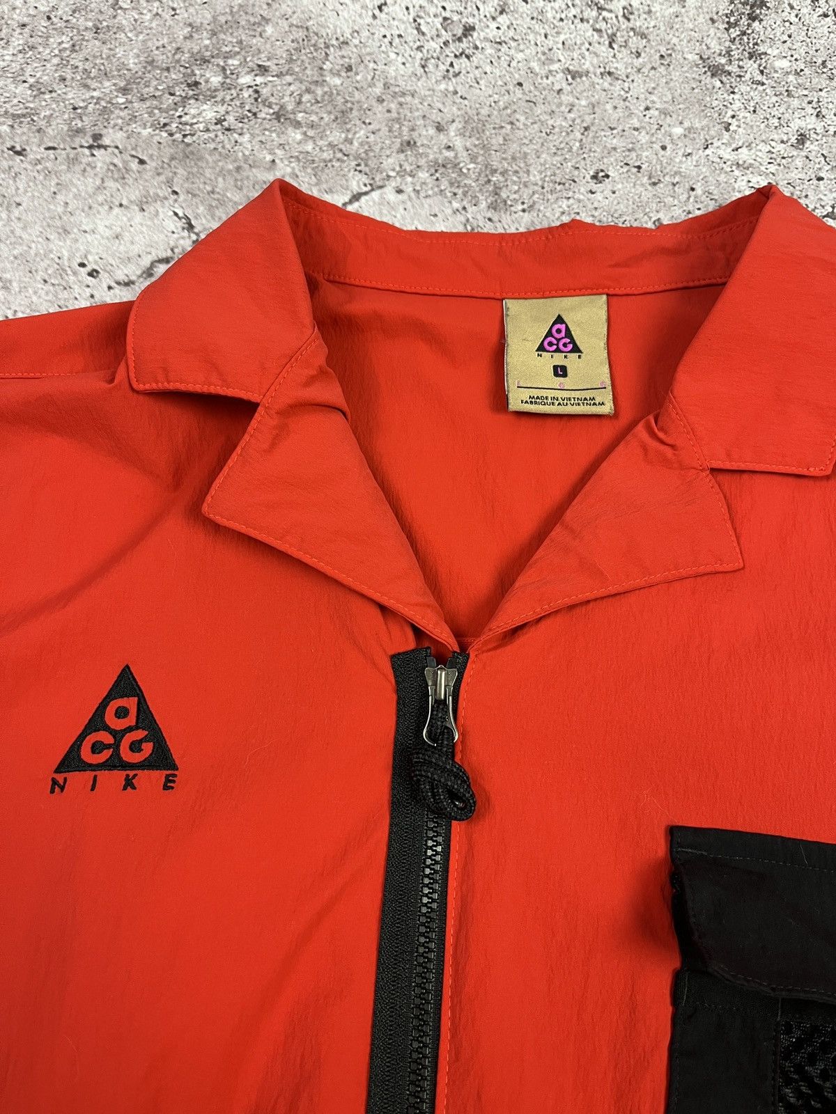Nike ACG Nike ACG Technical Zip Shirt Red Mesh Panel Utility Outdoor Size US L / EU 52-54 / 3 - 5 Thumbnail