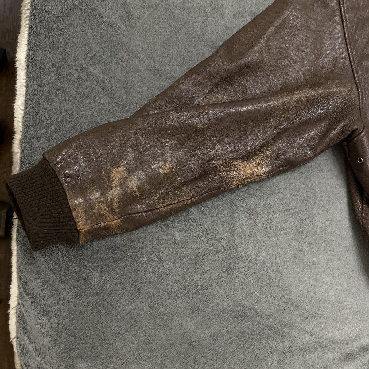 Adventure Bound ADVENTURE BOUND Mens Wilsons Leather Bomber Jacket Size US XL / EU 56 / 4 - 6 Thumbnail