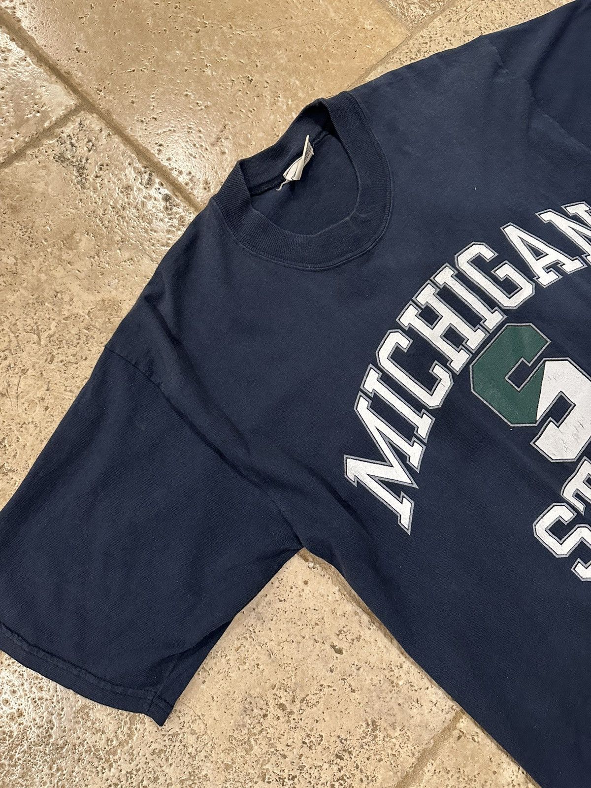NCAA × Vintage Vintage Michigan State Spartans Black / Green T-Shirt Size US M / EU 48-50 / 2 - 6 Thumbnail