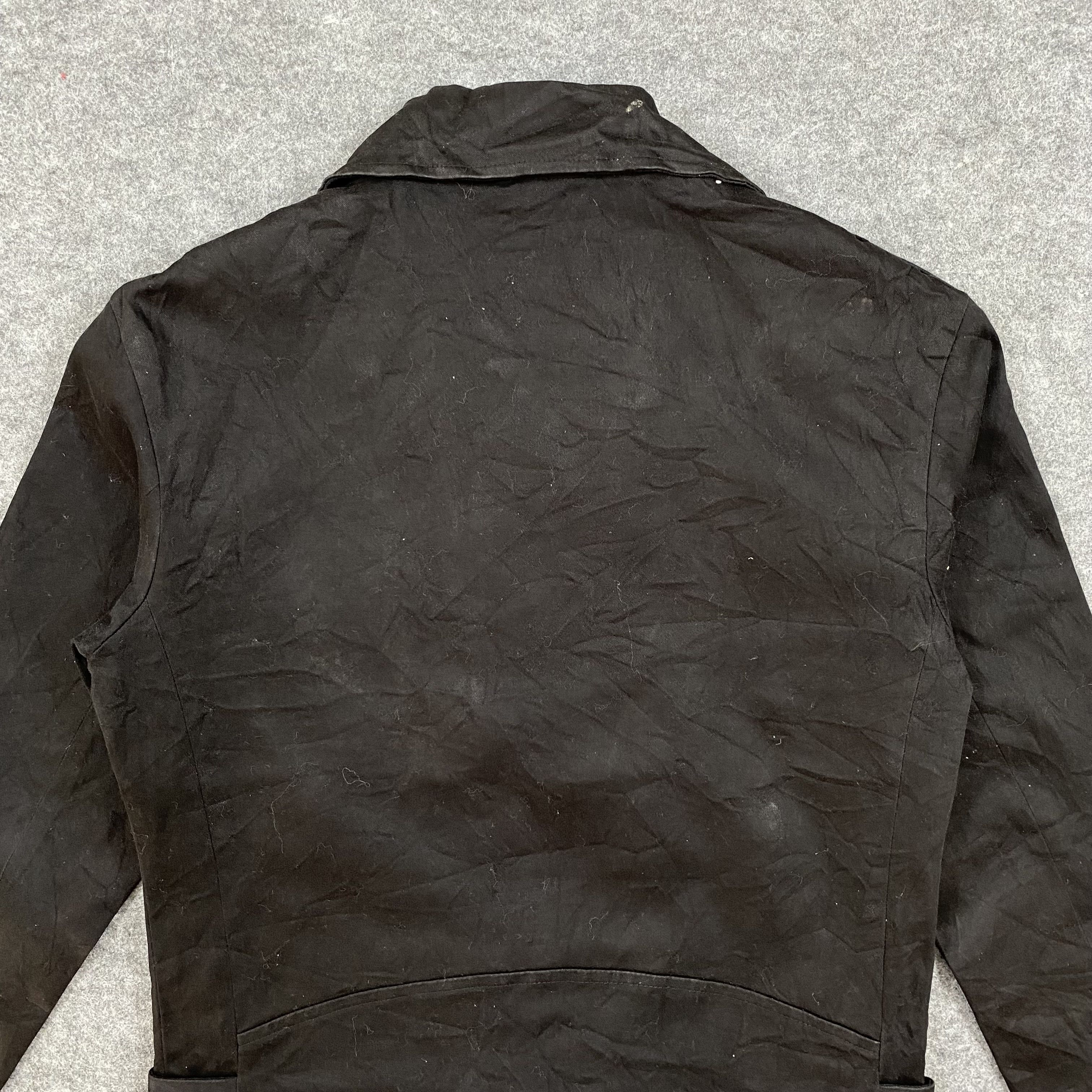 If Six Was Nine VTG 90s Body Wave Japan Double Rider Canvas Biker Jacket Size US L / EU 52-54 / 3 - 10 Thumbnail