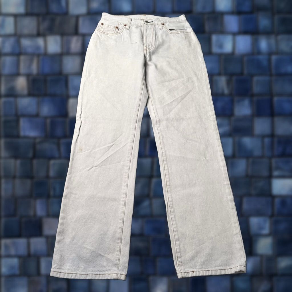 Levi's Levis 501 Jeans Mens 26x32 Blue Denim Faded Straight Leg Button ...