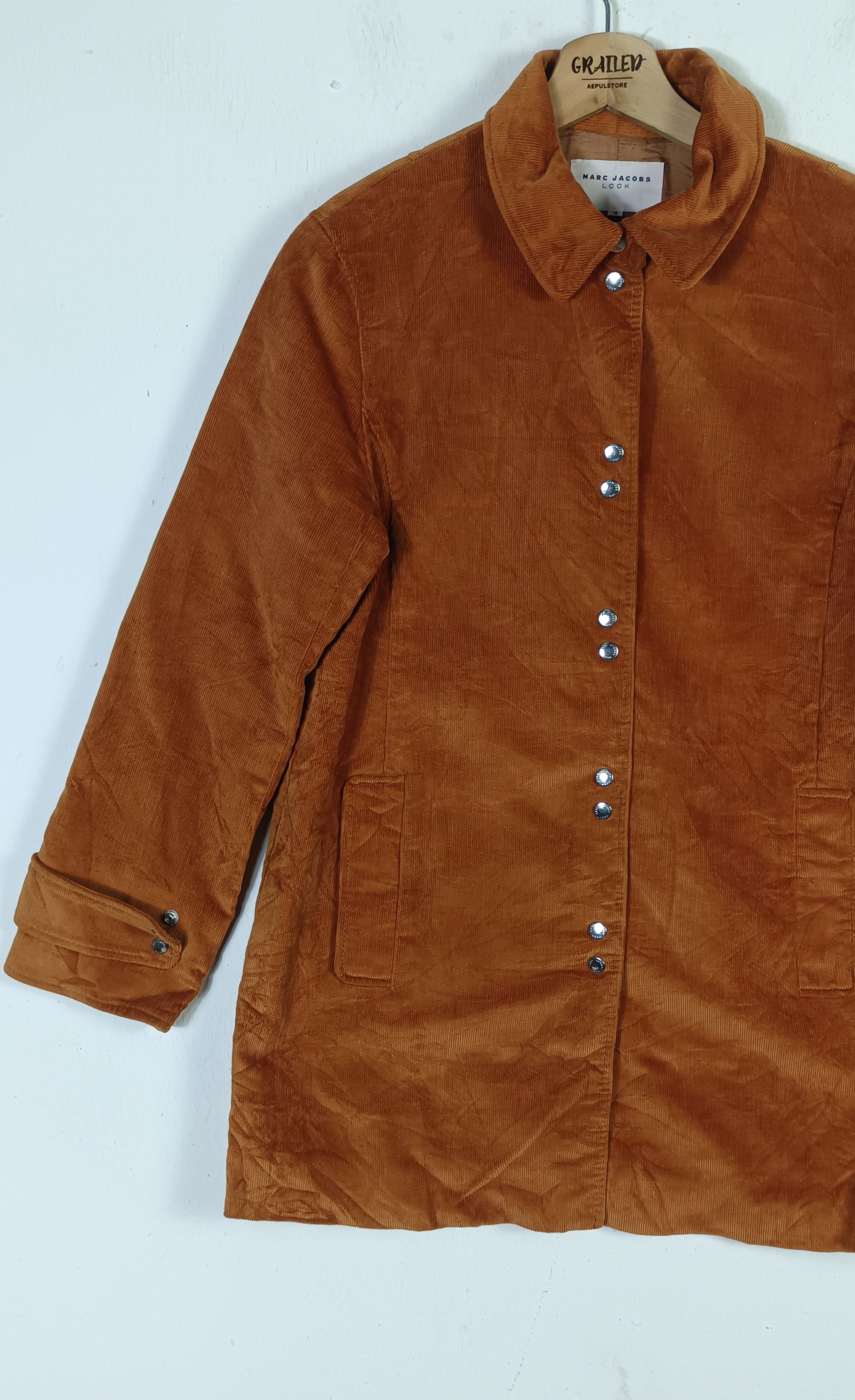 Marc Jacobs MARC JACOBS LOOK CORDUROY SNAP BUTTON JACKET Size US S / EU 44-46 / 1 - 4 Thumbnail