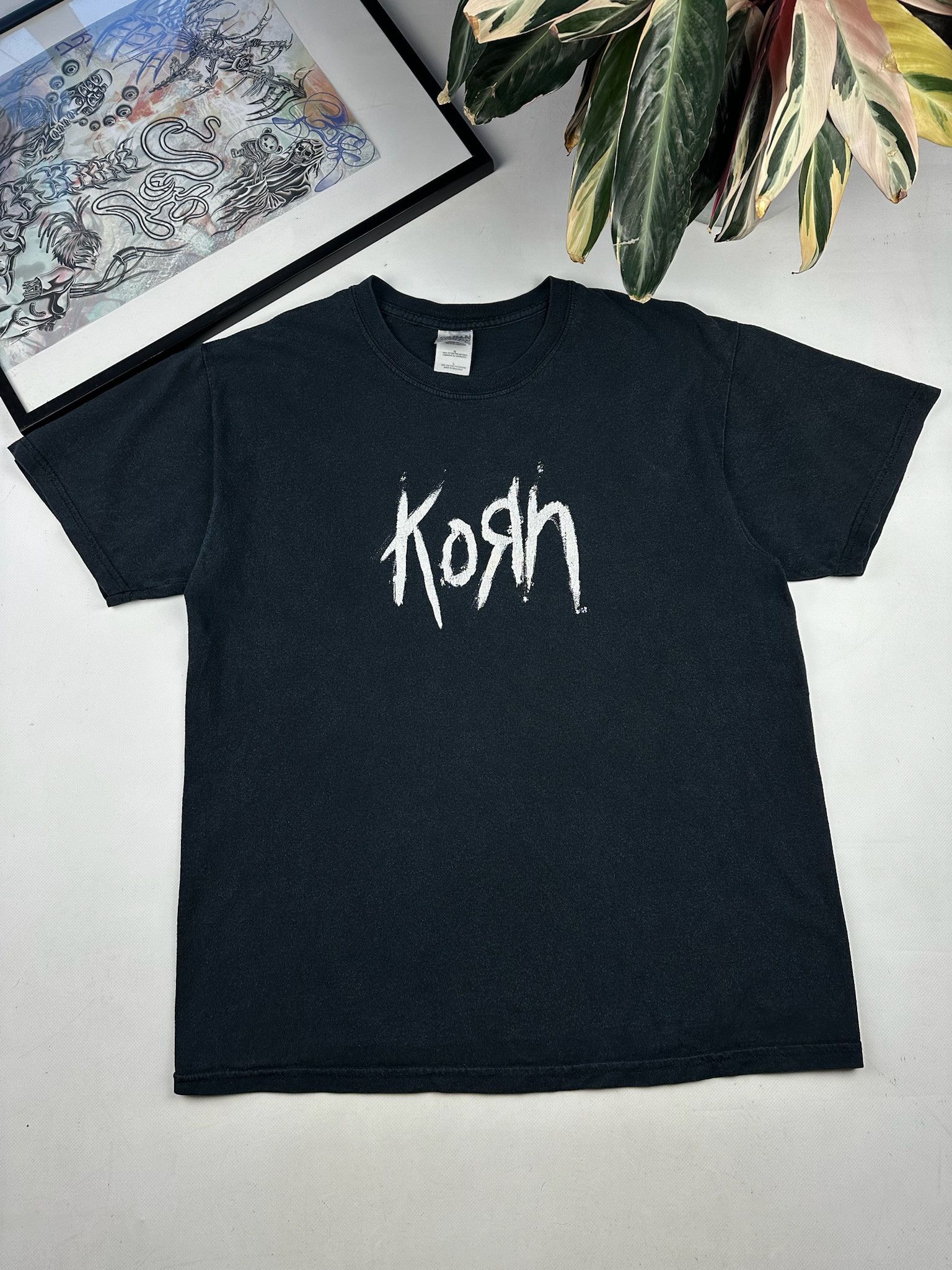 Band Tees Korn Vintage Shirt 2003 Logo Size US L / EU 52-54 / 3 - 1 Thumbnail