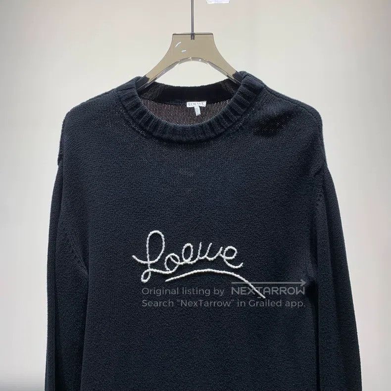 Loewe Loewe Black Logo Knit Sweater Size XS / US 0-2 / IT 36-38 - 3 Thumbnail