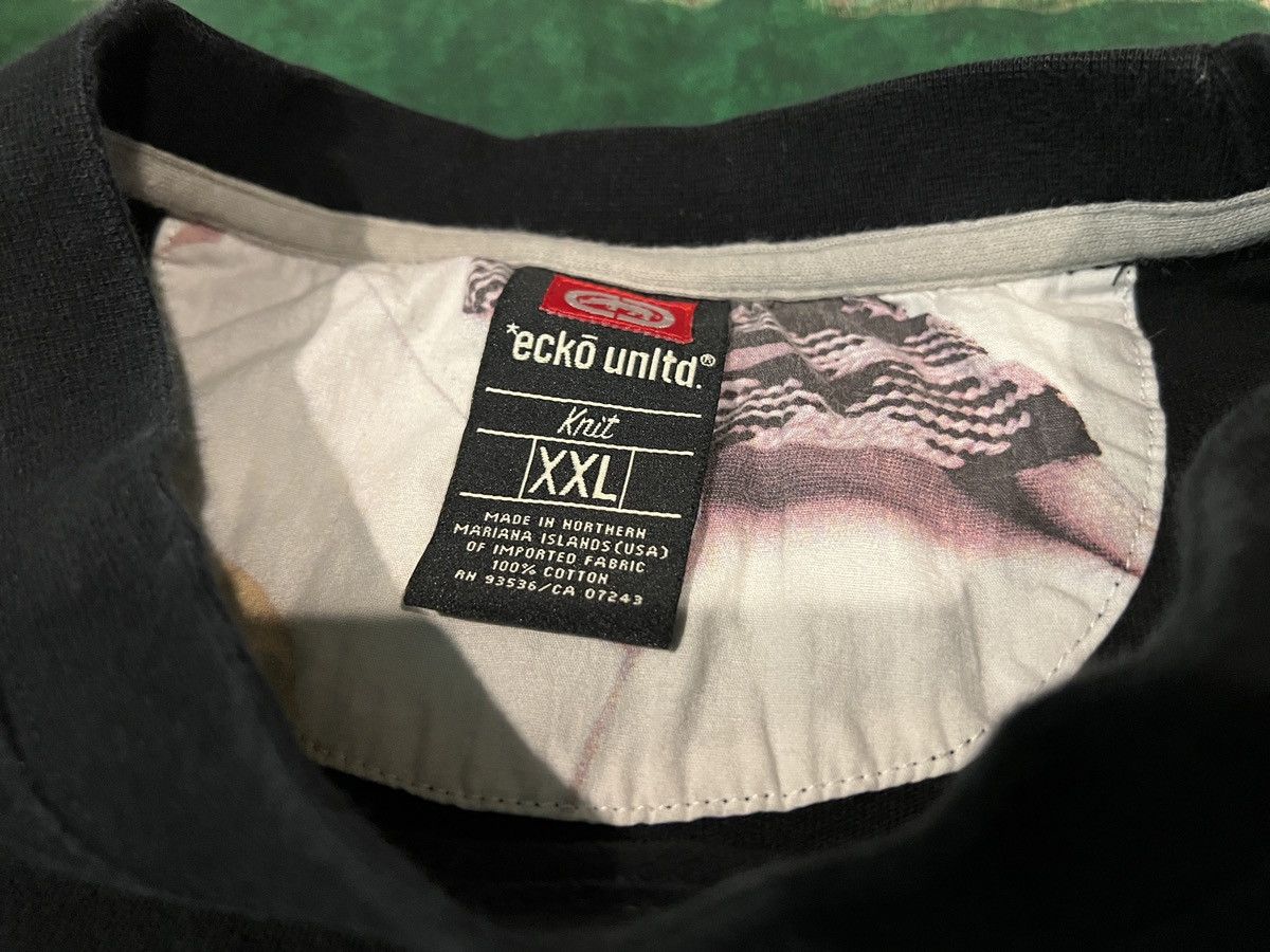 Ecko Unltd. Vintage Y2K Ecko Unltd Tshirt Black Embroidery Short Sleeve Size US XXL / EU 58 / 5 - 3 Thumbnail