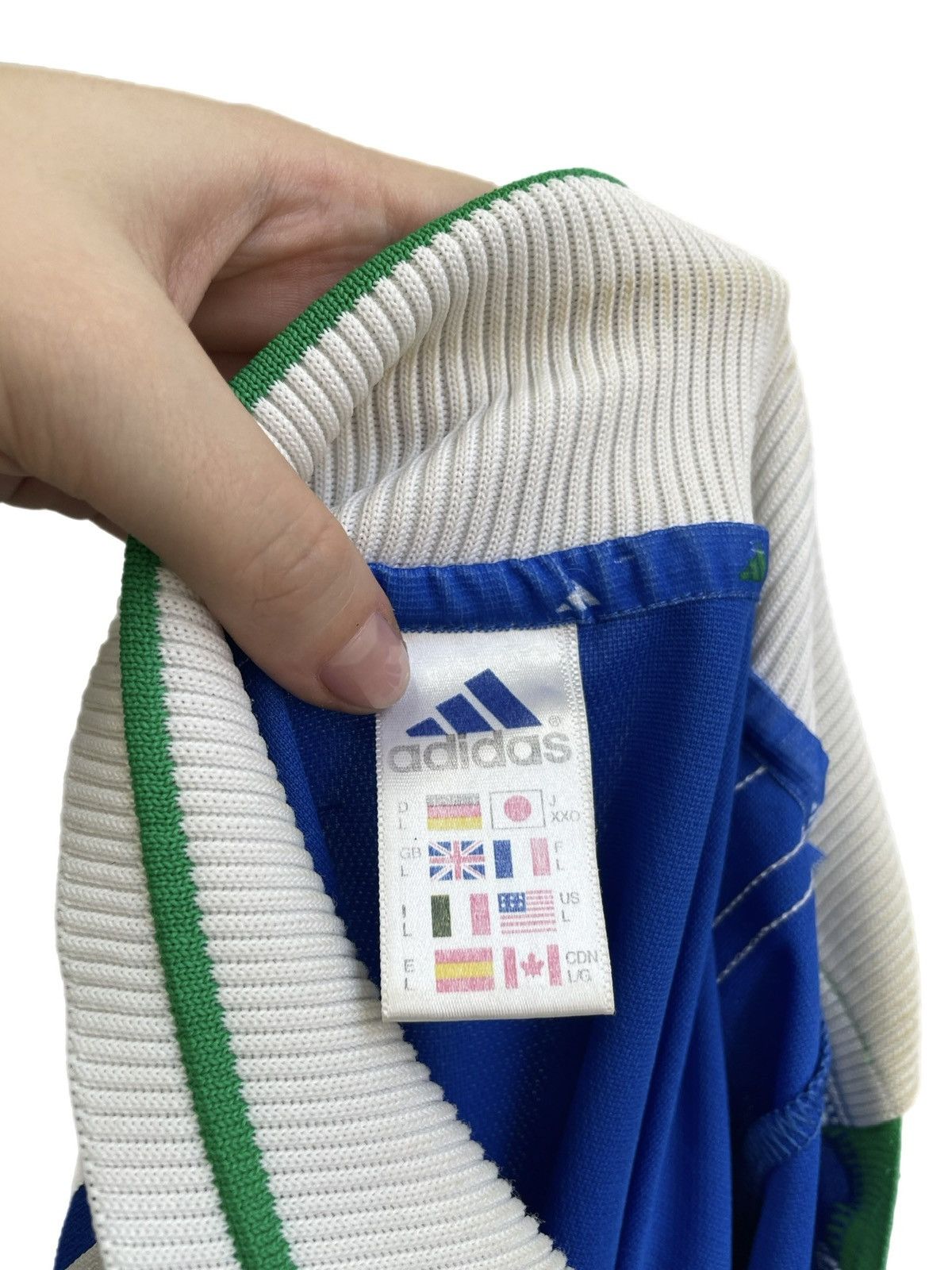 Adidas Adidas blue football jersey vintage 2002 home kit y2k rare Size US L / EU 52-54 / 3 - 10 Thumbnail