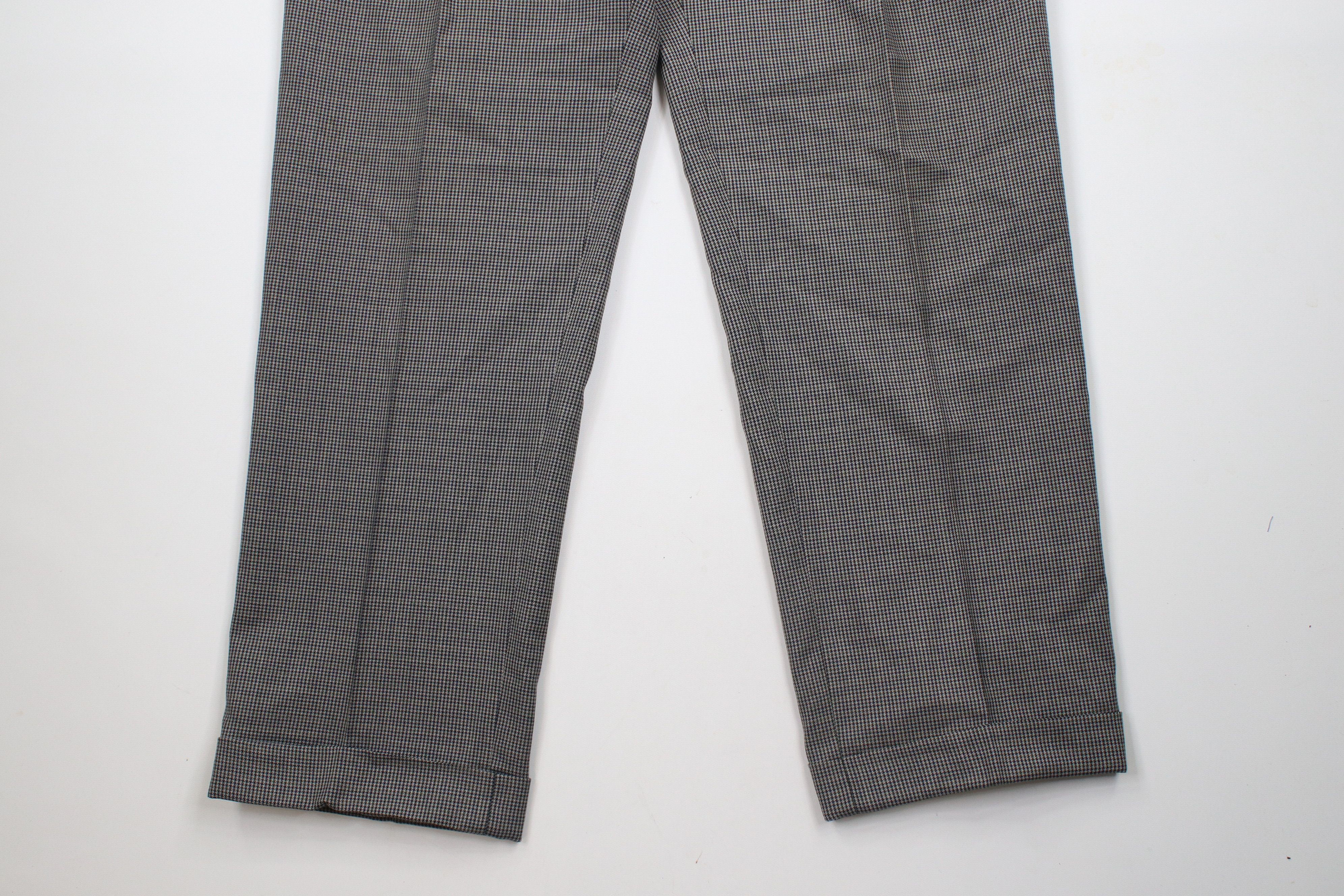 Vintage Vintage 90s Streetwear Wide Leg Chino Pants Houndstooth Size US 34 / EU 50 - 4 Thumbnail