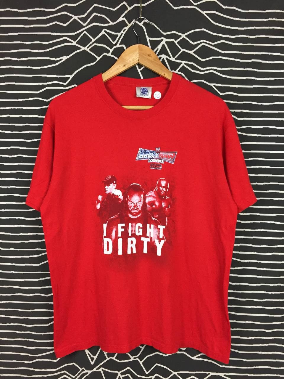 Vintage × WWE × WWF Smackdown Raw 2008 I Fight Dirty Undertaker John Cena Tee Size US L / EU 52-54 / 3 - 2 Thumbnail
