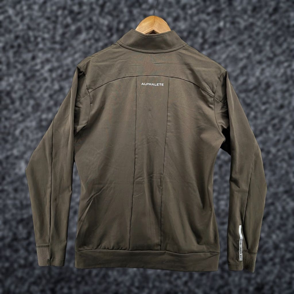 Vintage ALPHALETE Track Jacket Olive Men's M Quarter Zip Long Sleeve Size US M / EU 48-50 / 2 - 1 Thumbnail