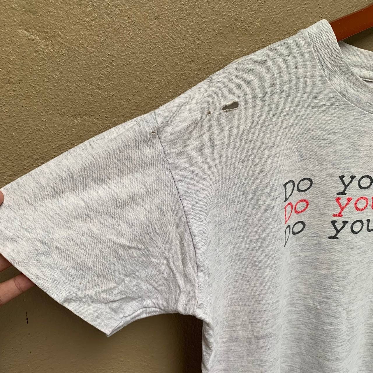 Nike Rare Distressed Vintage Nike Grey Tag Michael Jordan Tees Size US S / EU 44-46 / 1 - 15 Thumbnail