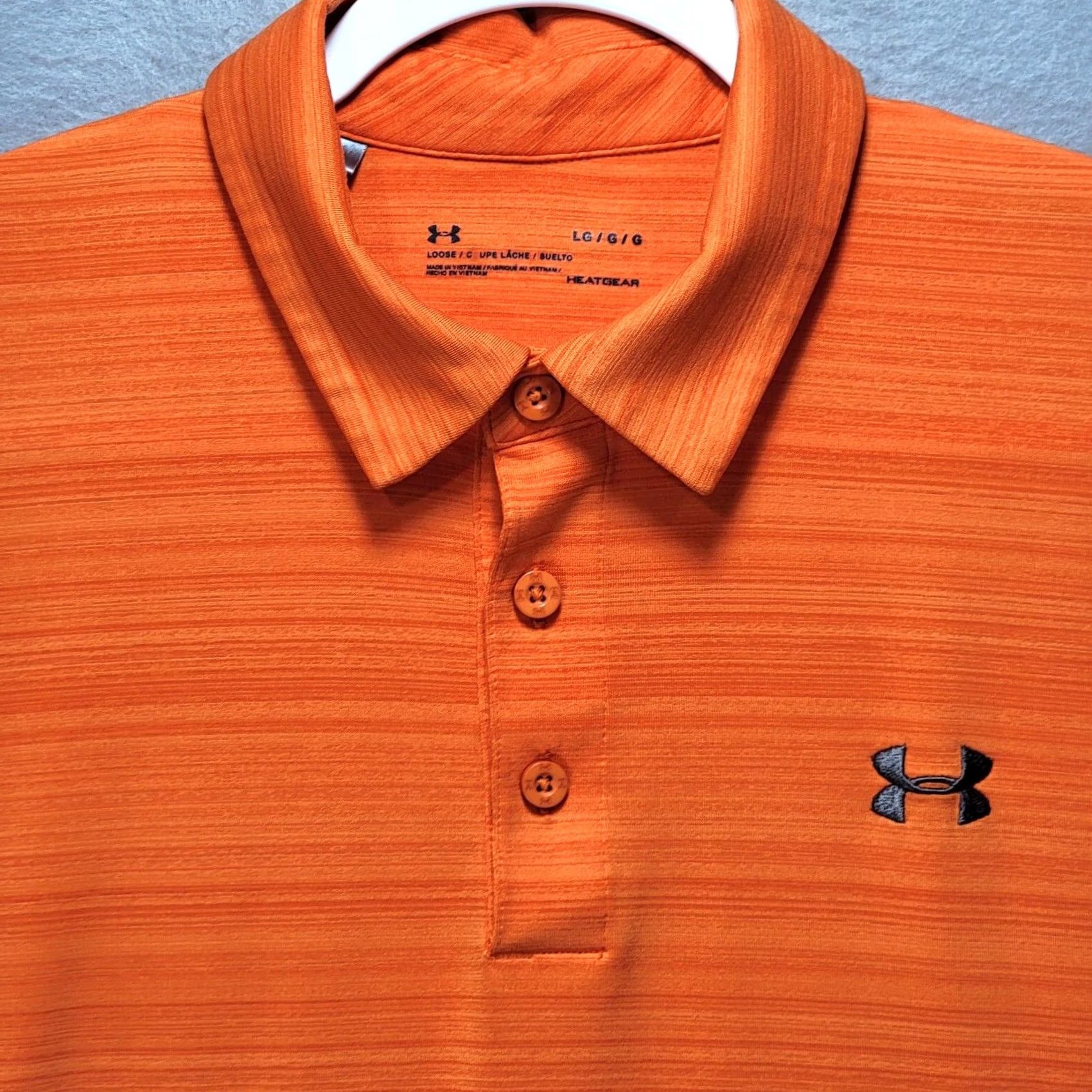 Under Armour Under armour Polo Shirt Mens L Orange Golf Performance Colorful Heat Gear Loose Size US L / EU 52-54 / 3 - 3 Thumbnail