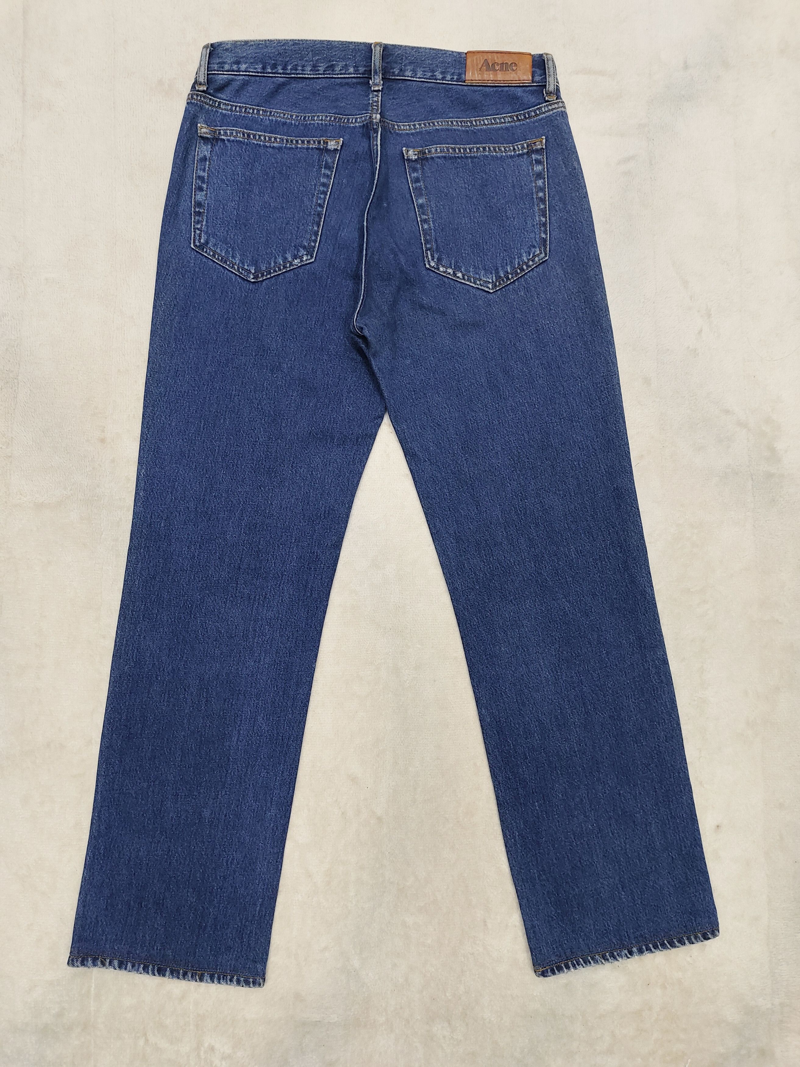 Acne Studios Acne Studios- Mic Dark Stone Slim Straight Jeans Size US 33 - 3 Thumbnail