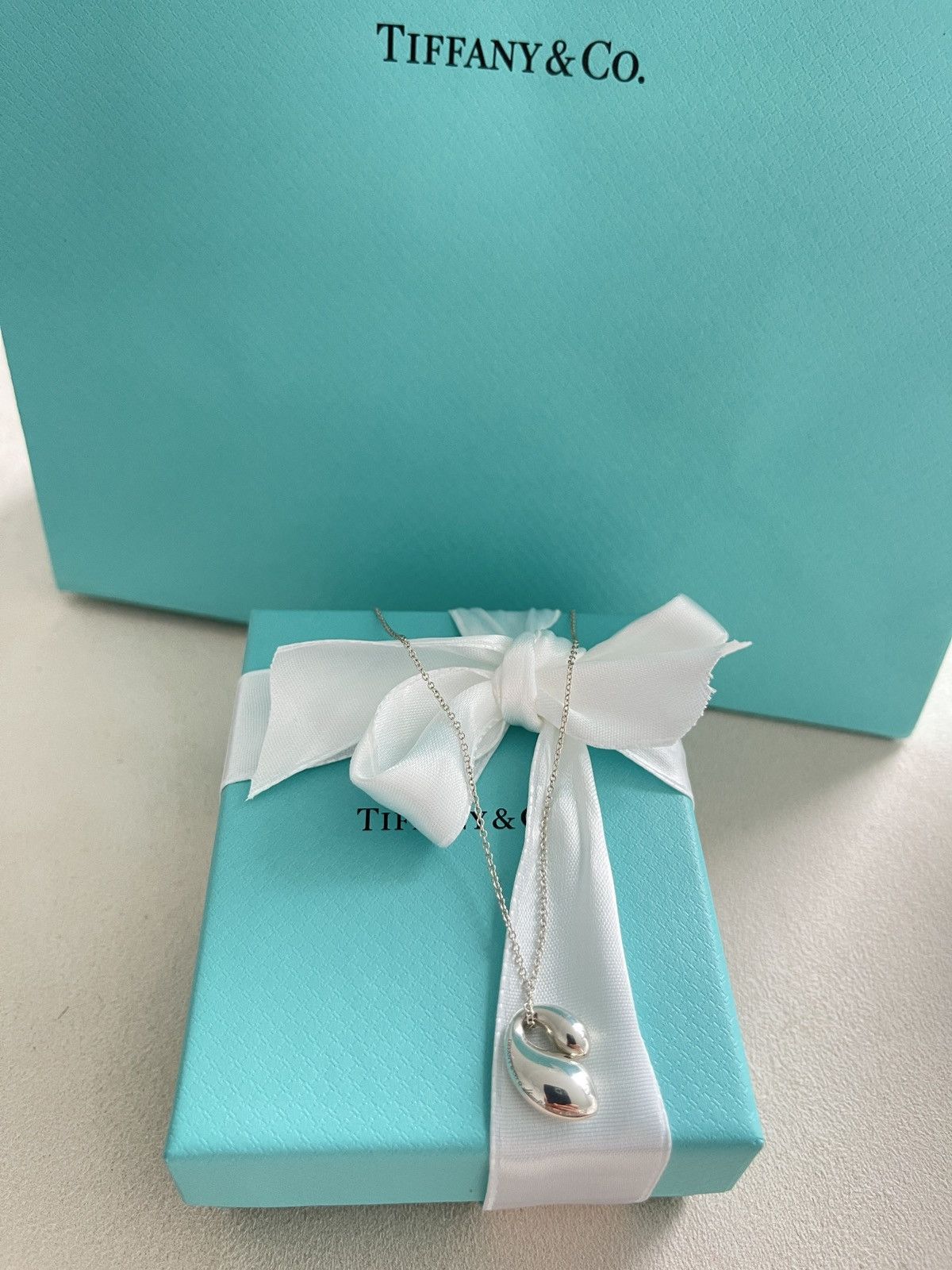 Tiffany & Co. Tiffany & Co Elsa Peretti Double Teardrop Necklace $500 NEW Size ONE SIZE - 7 Thumbnail