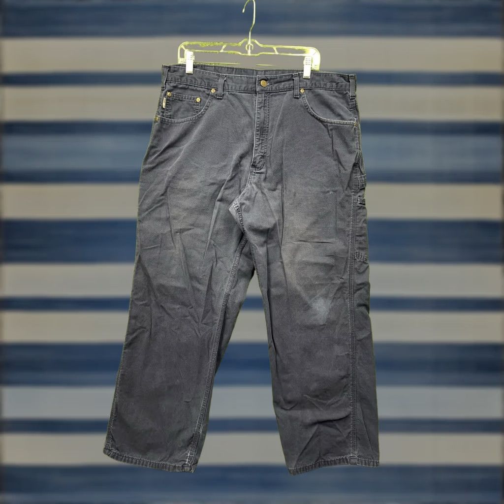 Carhartt Carhartt Carpenter Pants Mens 40x30 Navy Blue 40x30 B159 NVY Loose Fit Work Pants Size US 40 / EU 56 - 1 Thumbnail