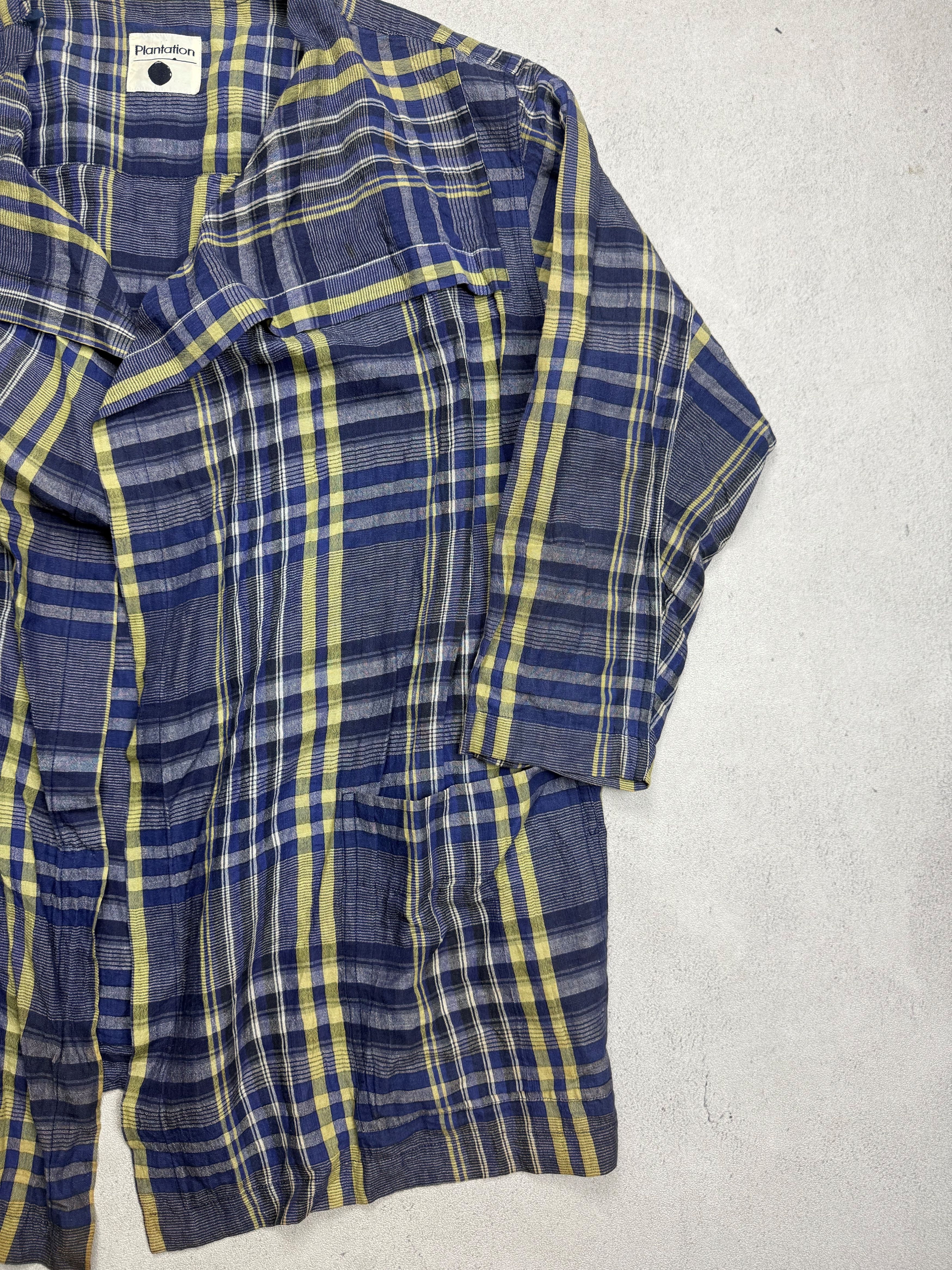 Issey Miyake Plantation Issey Miyake Plaid Outer Shirt Size M / US 6-8 / IT 42-44 - 4 Thumbnail