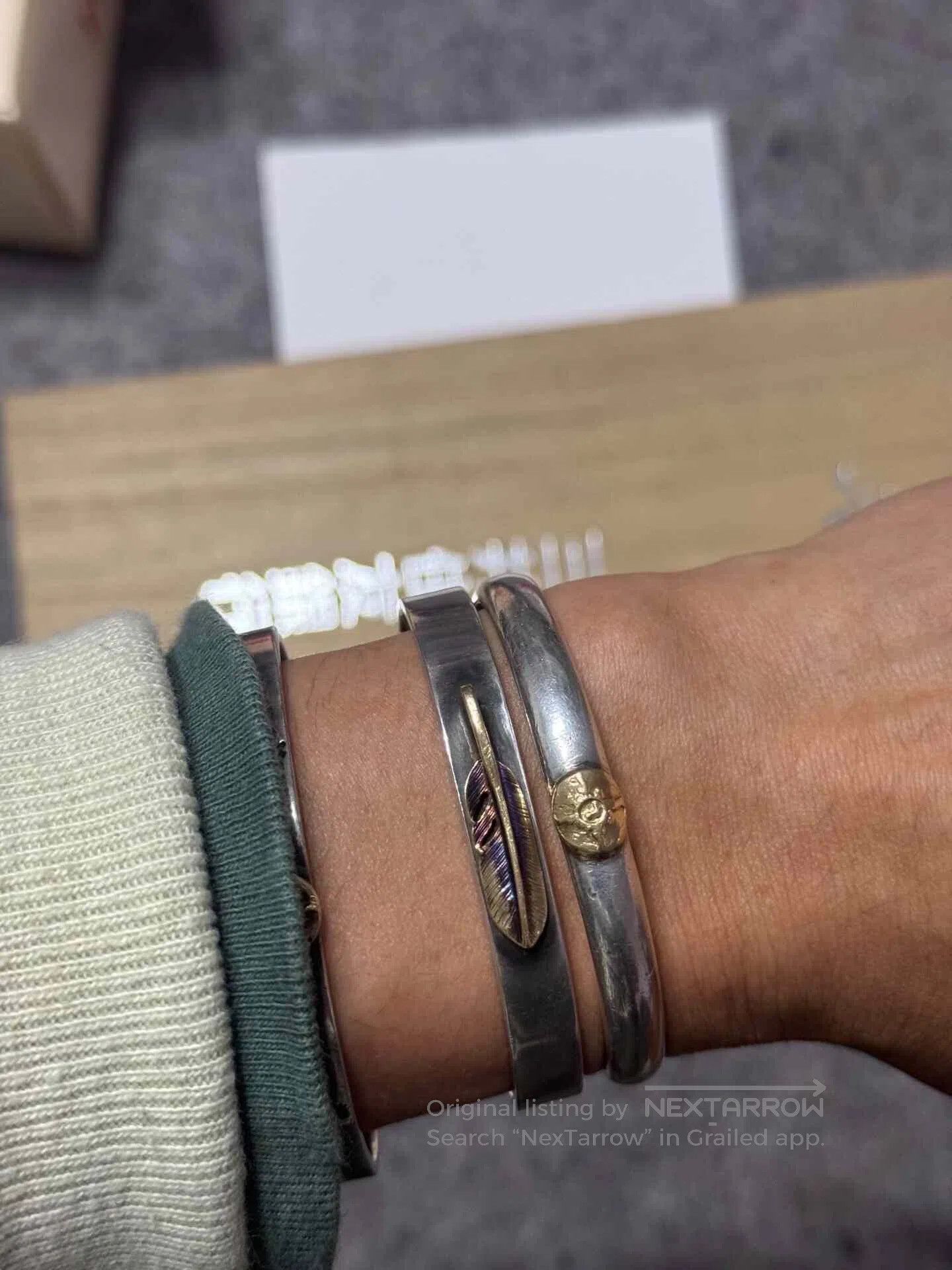 First Arrow's First Arrow's Silver Gold Accent Bracelet. Size ONE SIZE - 5 Thumbnail