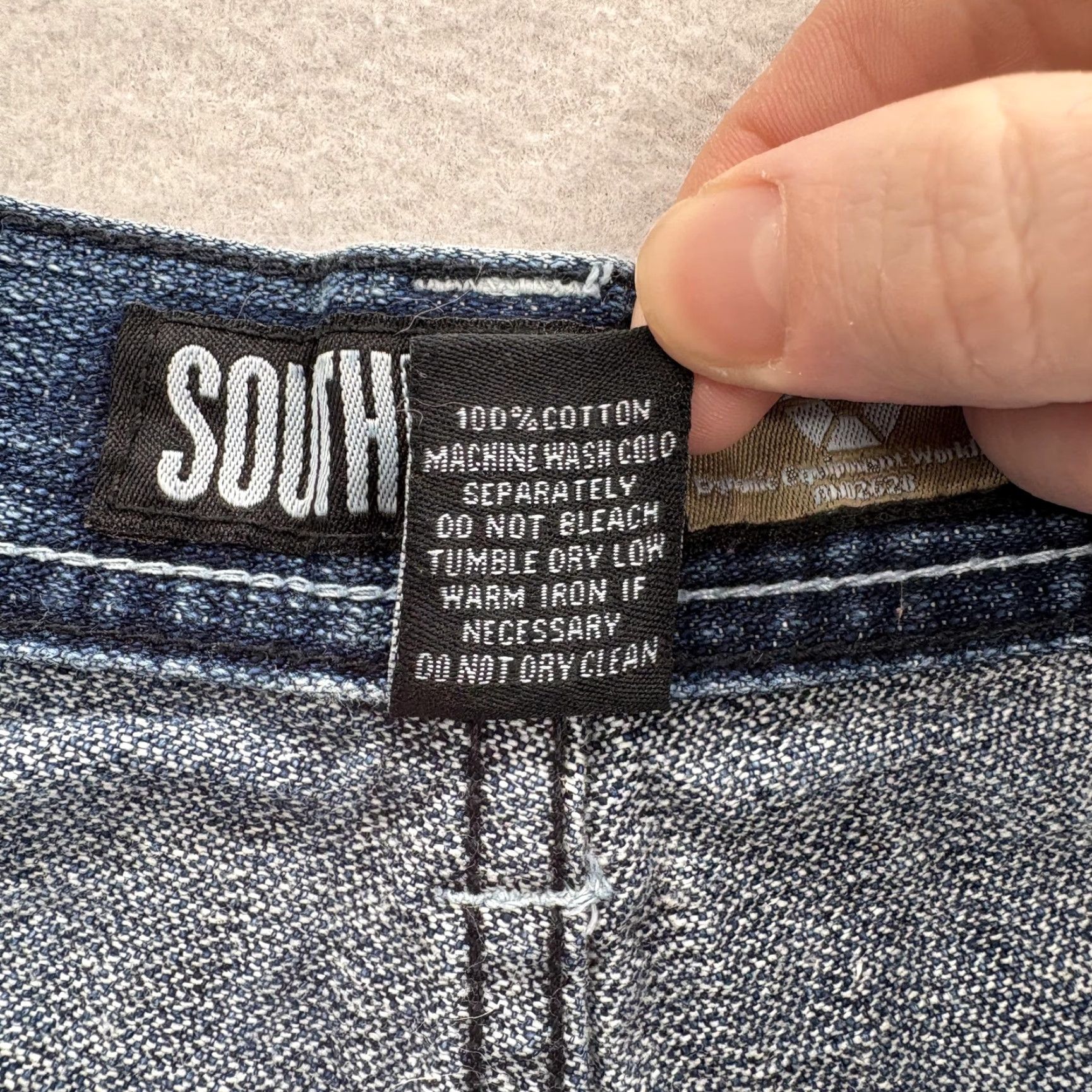 Southpole VINTAGE Southpole Shorts Mens 42 Blue Denim Relaxed Fit 5 Pocket Jorts Hip Hop Shirt Size US 42 / EU 58 - 4 Thumbnail