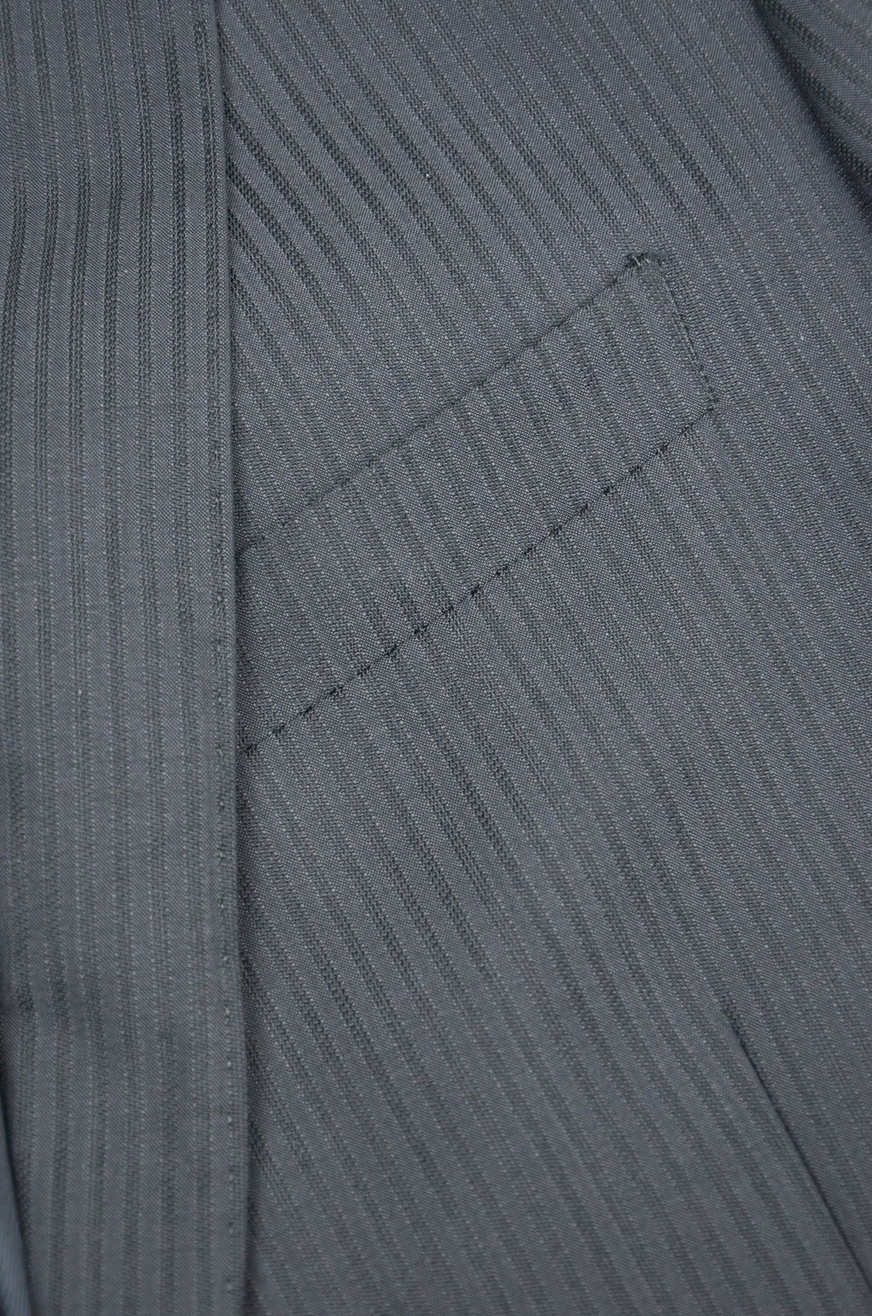 Balmain Balmain Paris Classic Blazer – Gray Pinstripe – Size 48R Size 48R - 6 Thumbnail