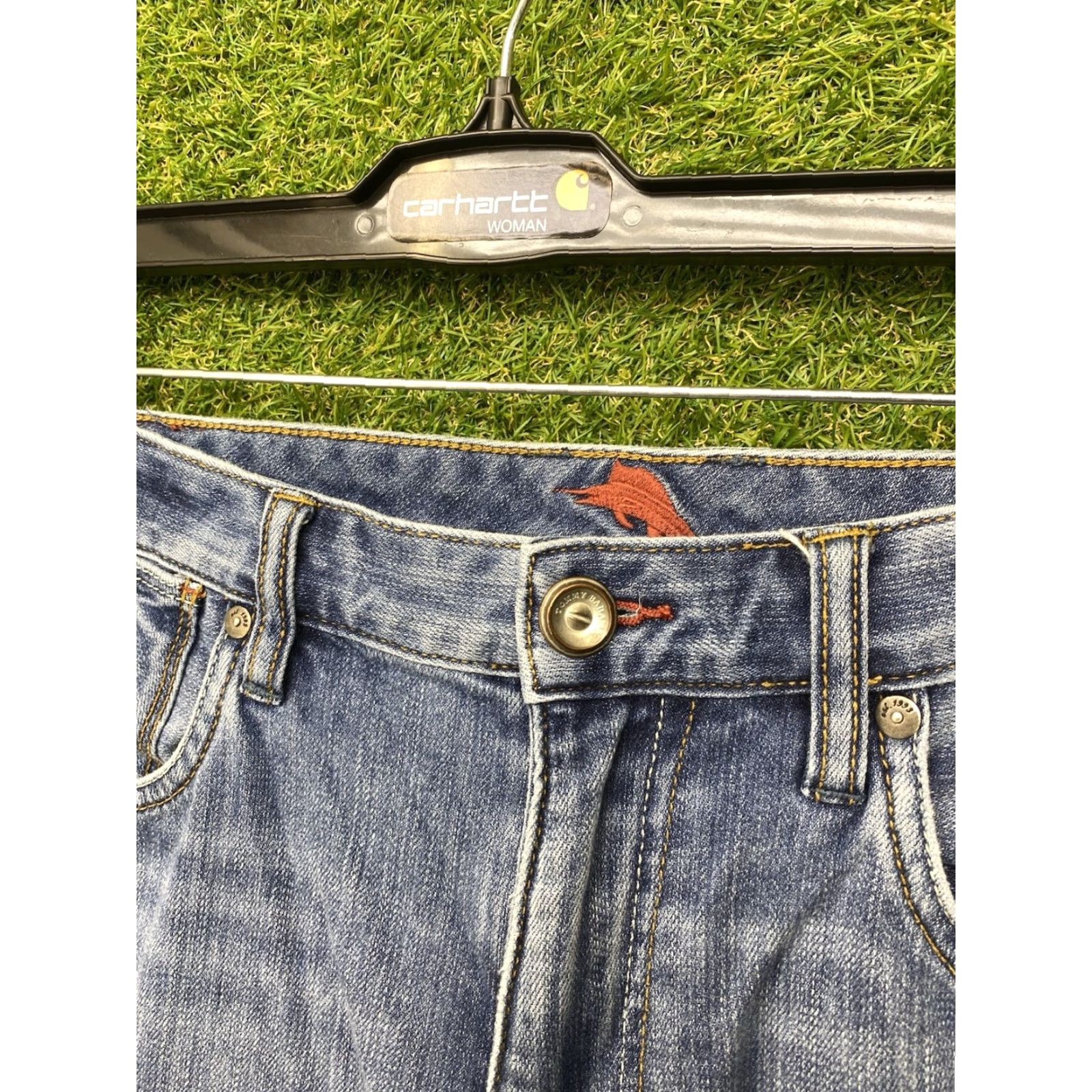 Tommy Bahama VINTAGE Tommy Bahama Antigua Cove Jeans Mens 36x30 Blue Denim Straight Regular 5-Pocket Pockets Beach Size US 36 / EU 52 - 7 Thumbnail