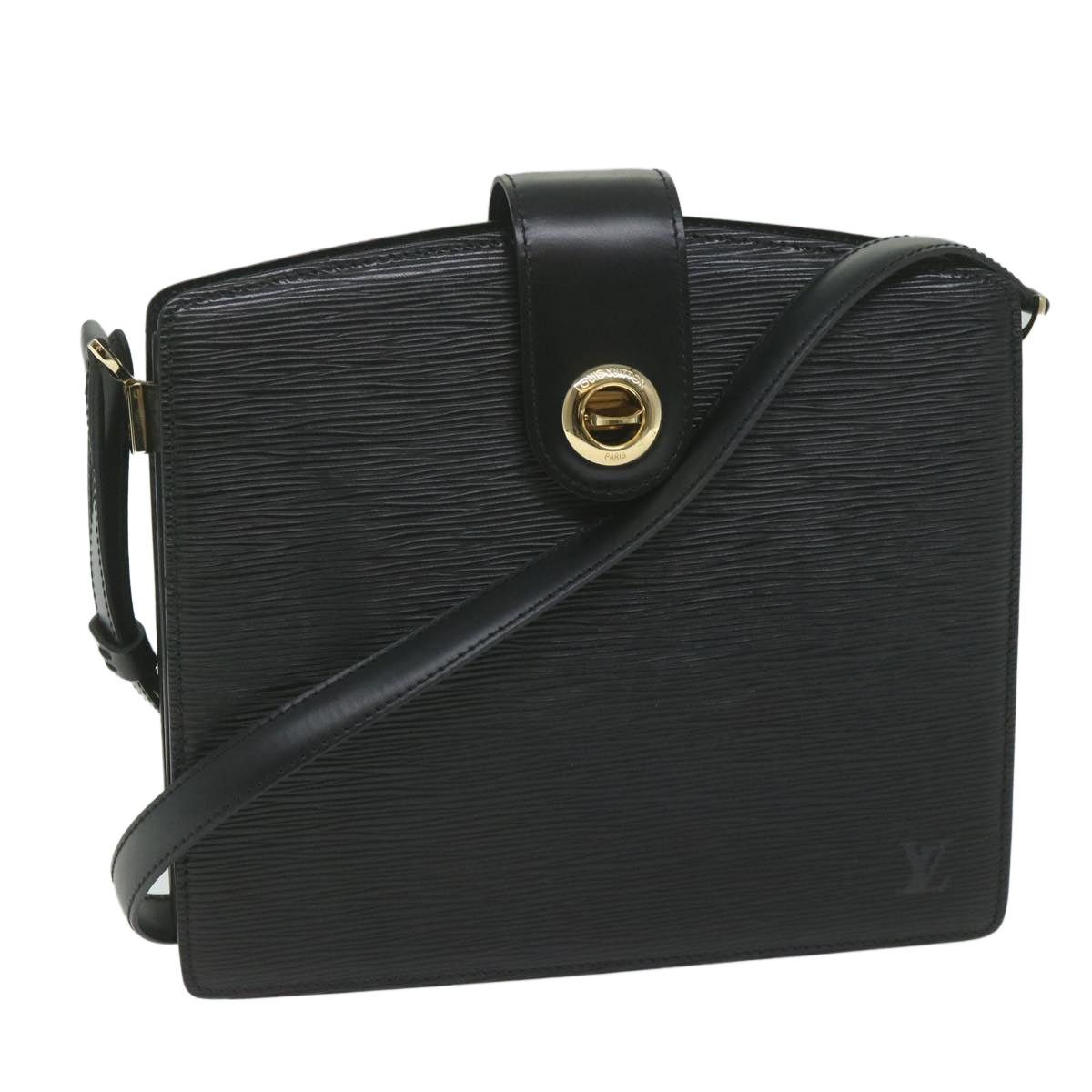 Louis Vuitton LOUIS VUITTON Epi Capuchin Shoulder Bag Black M52342 Size ONE SIZE - 1 Thumbnail
