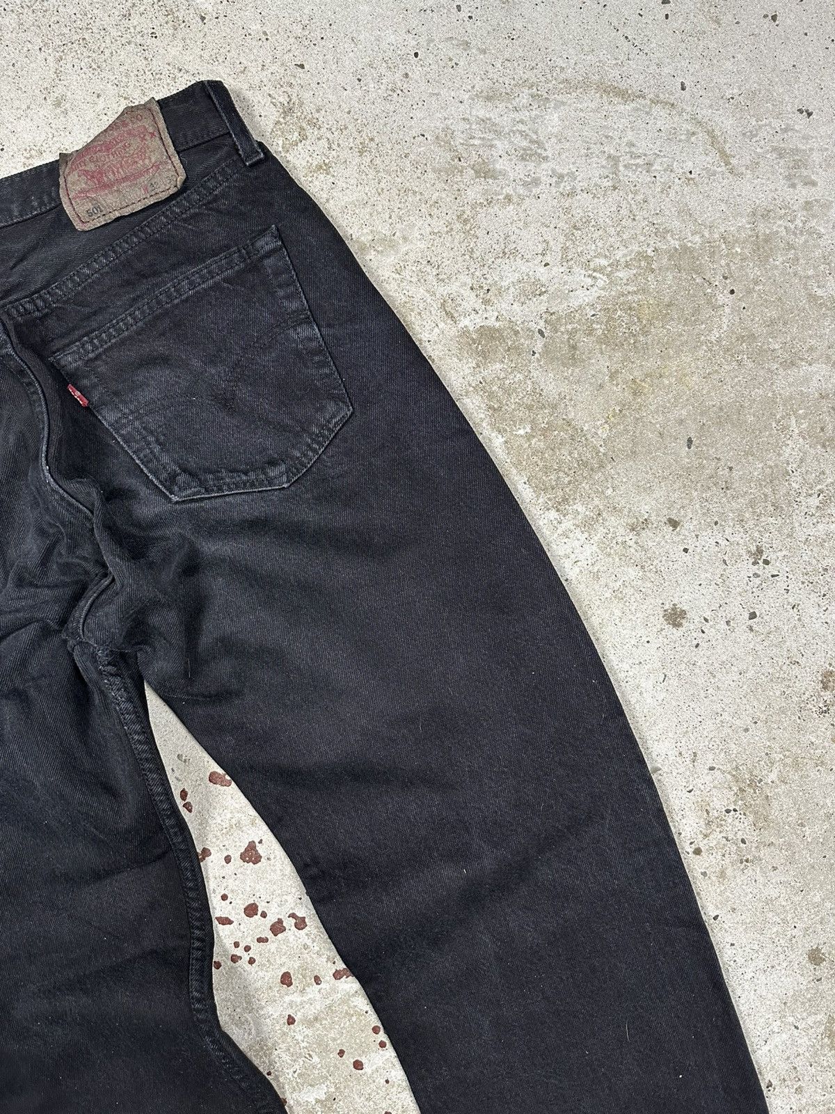 Levi's Vintage 1996 Levi’s 501 Black Denim Pants Jeans UK 90s Size US 30 / EU 46 - 12 Thumbnail