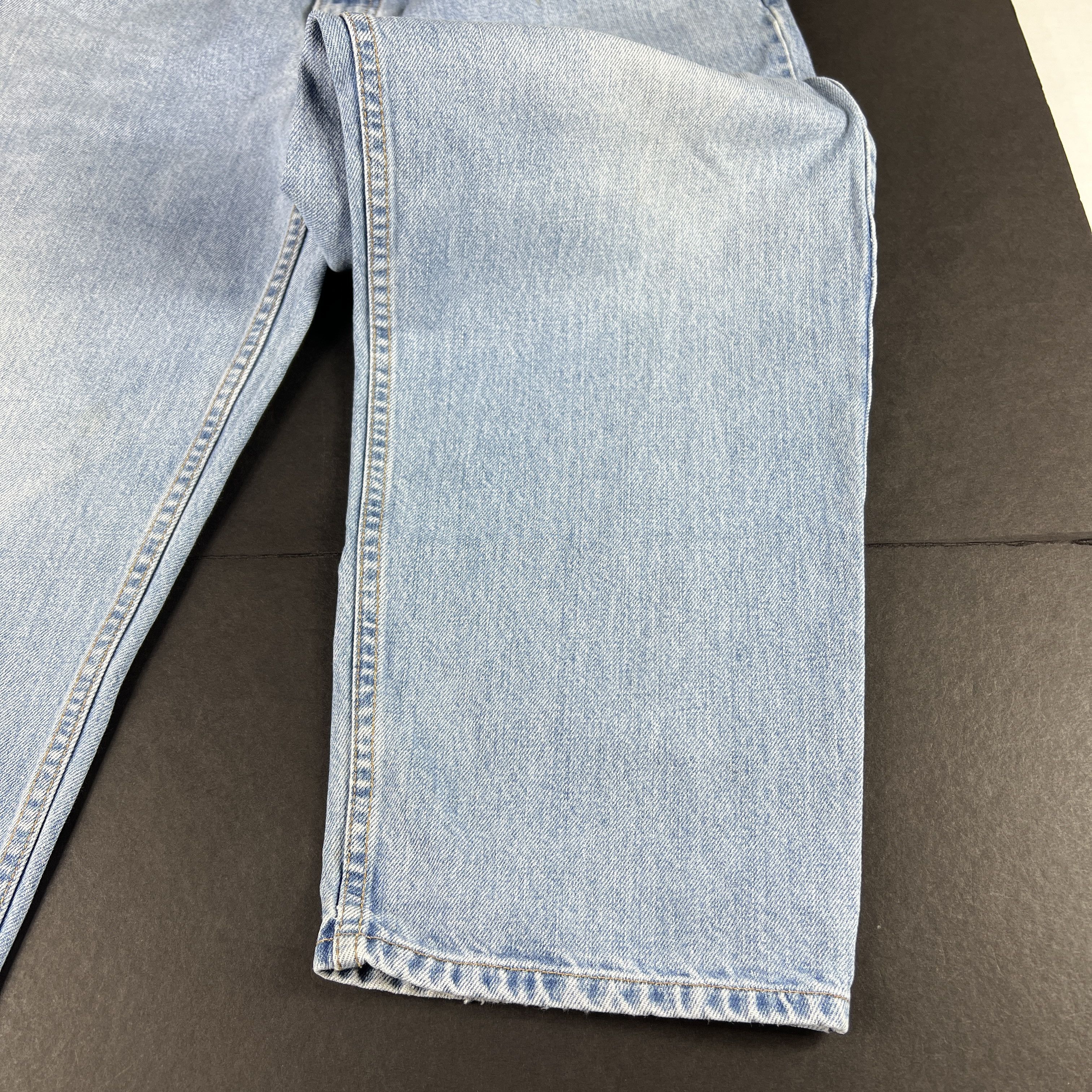 Levi's × Vintage VTG 90s Levi's Jeans 550 Relaxed Light Blue Cotton Denim Size US 36 / EU 52 - 6 Thumbnail